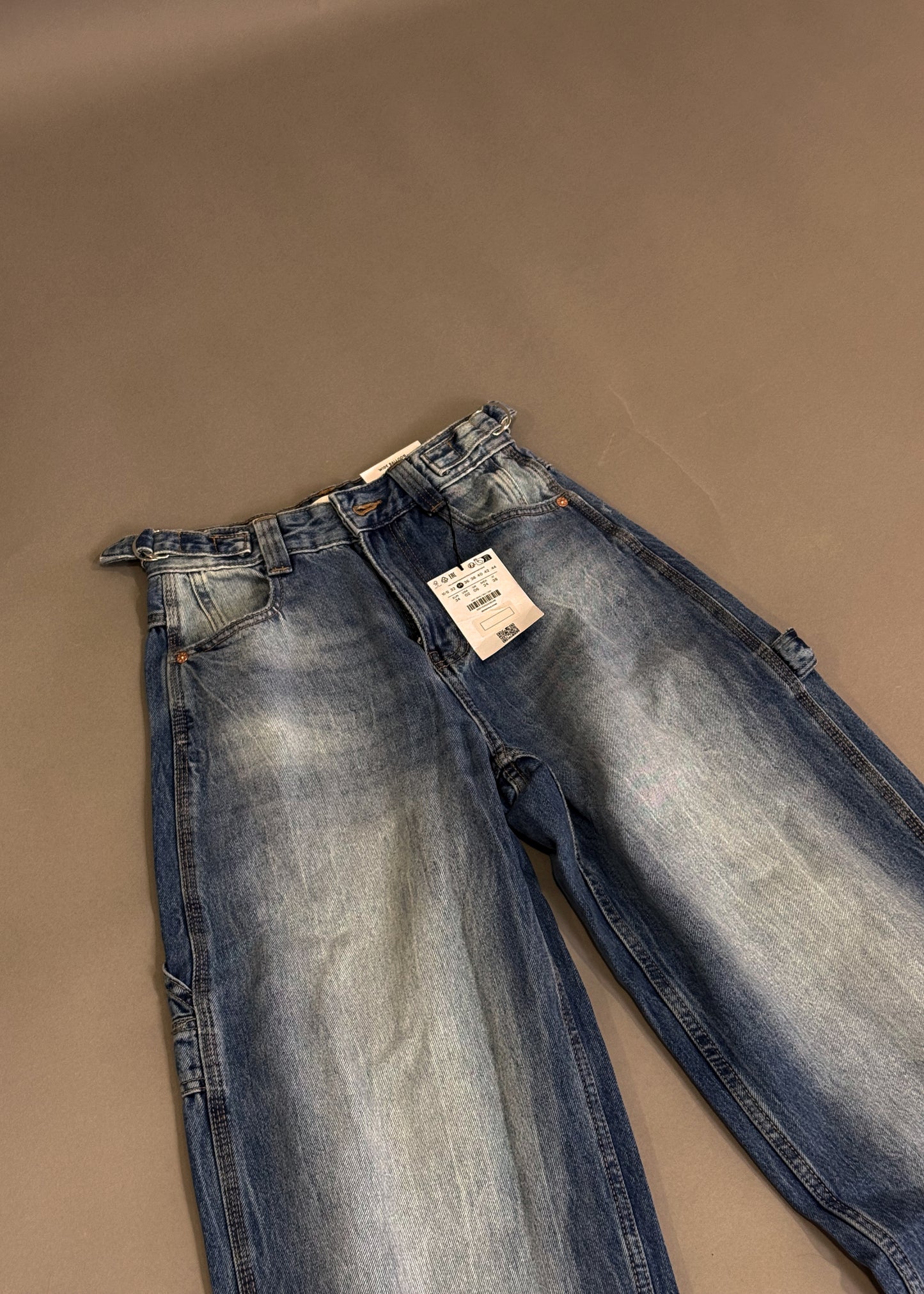 BERSHKA WIDE BALLON JEANS