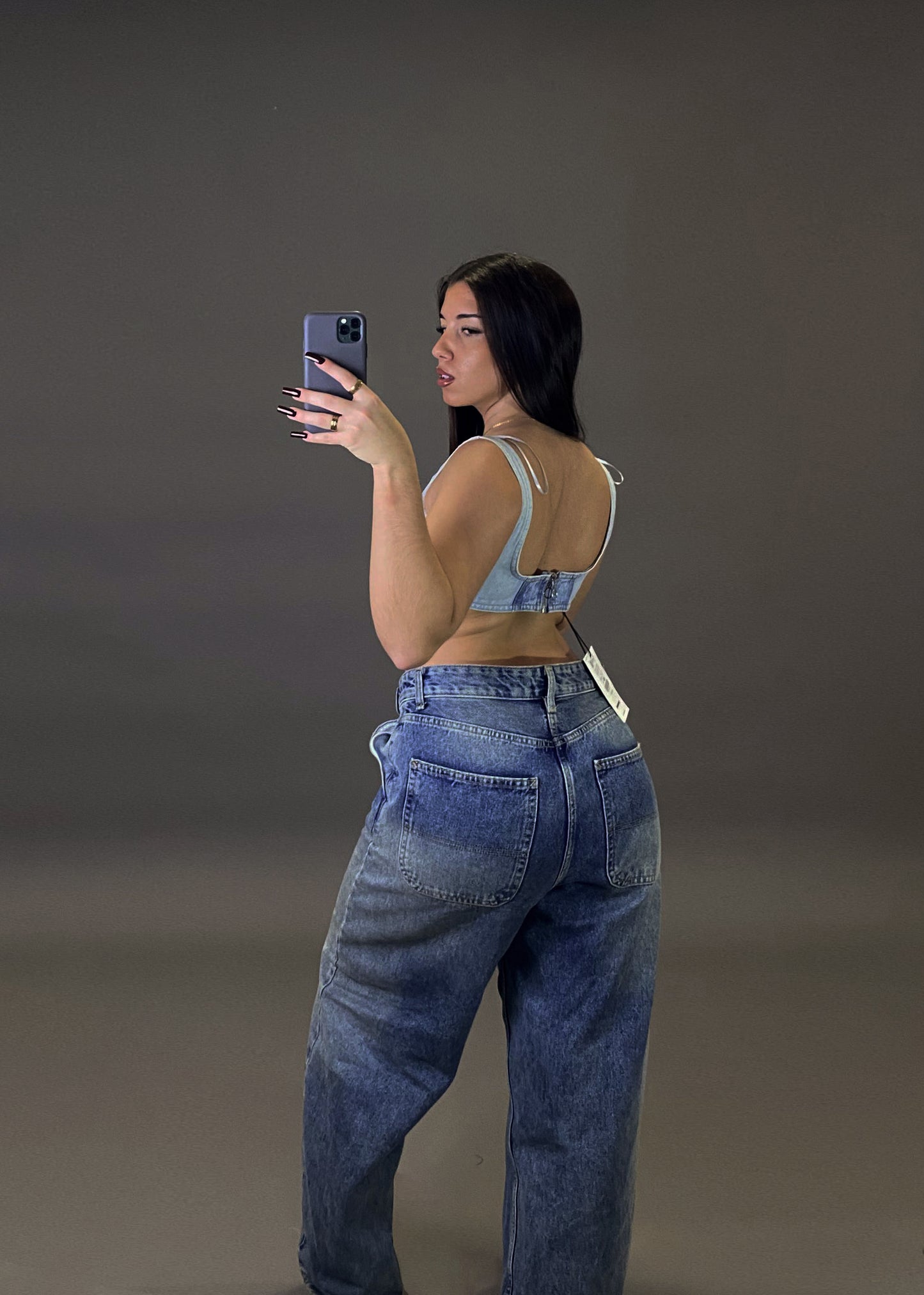 PULL&BEAR DENIM TOP