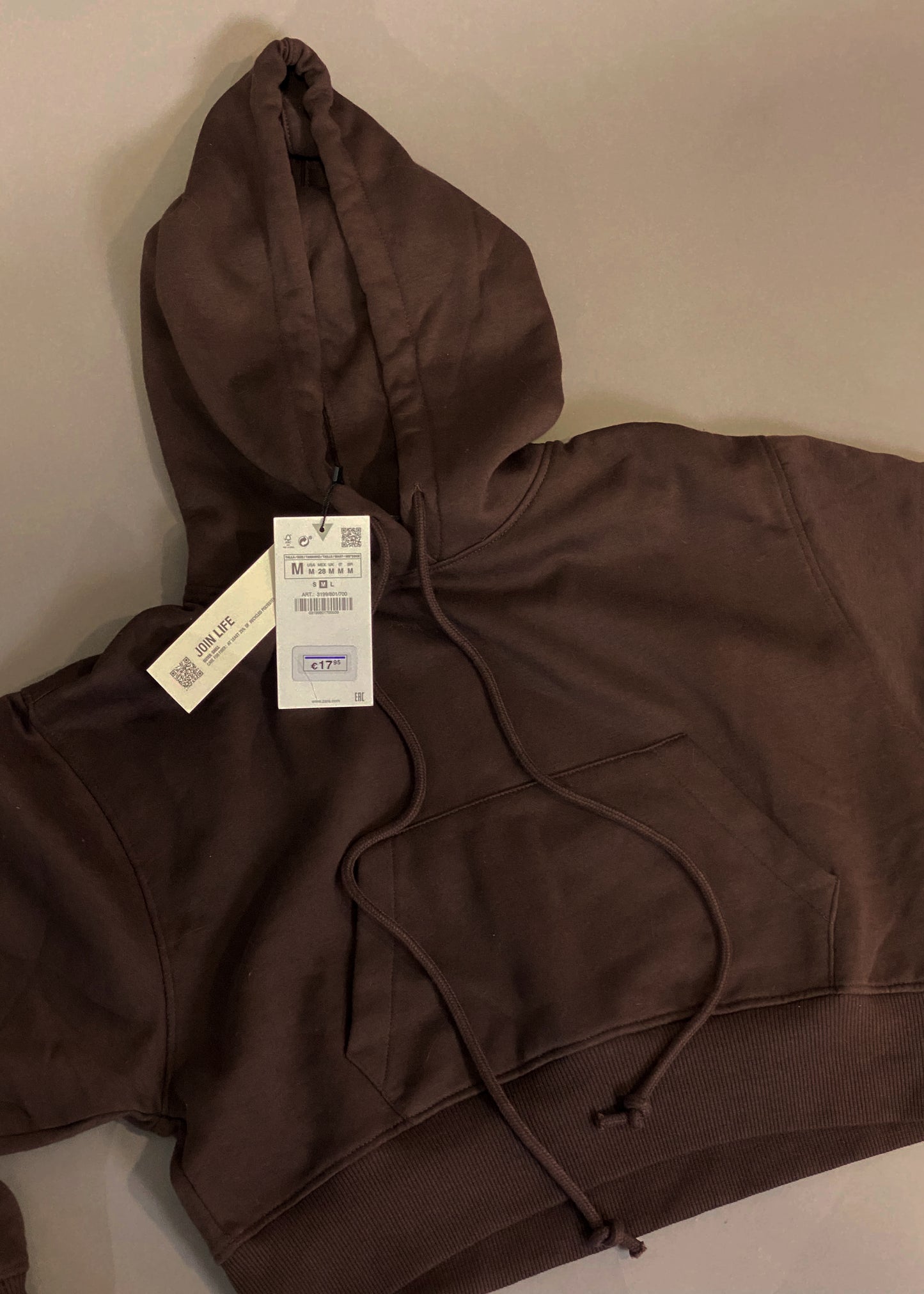 ZARA CROPPED HOODIE