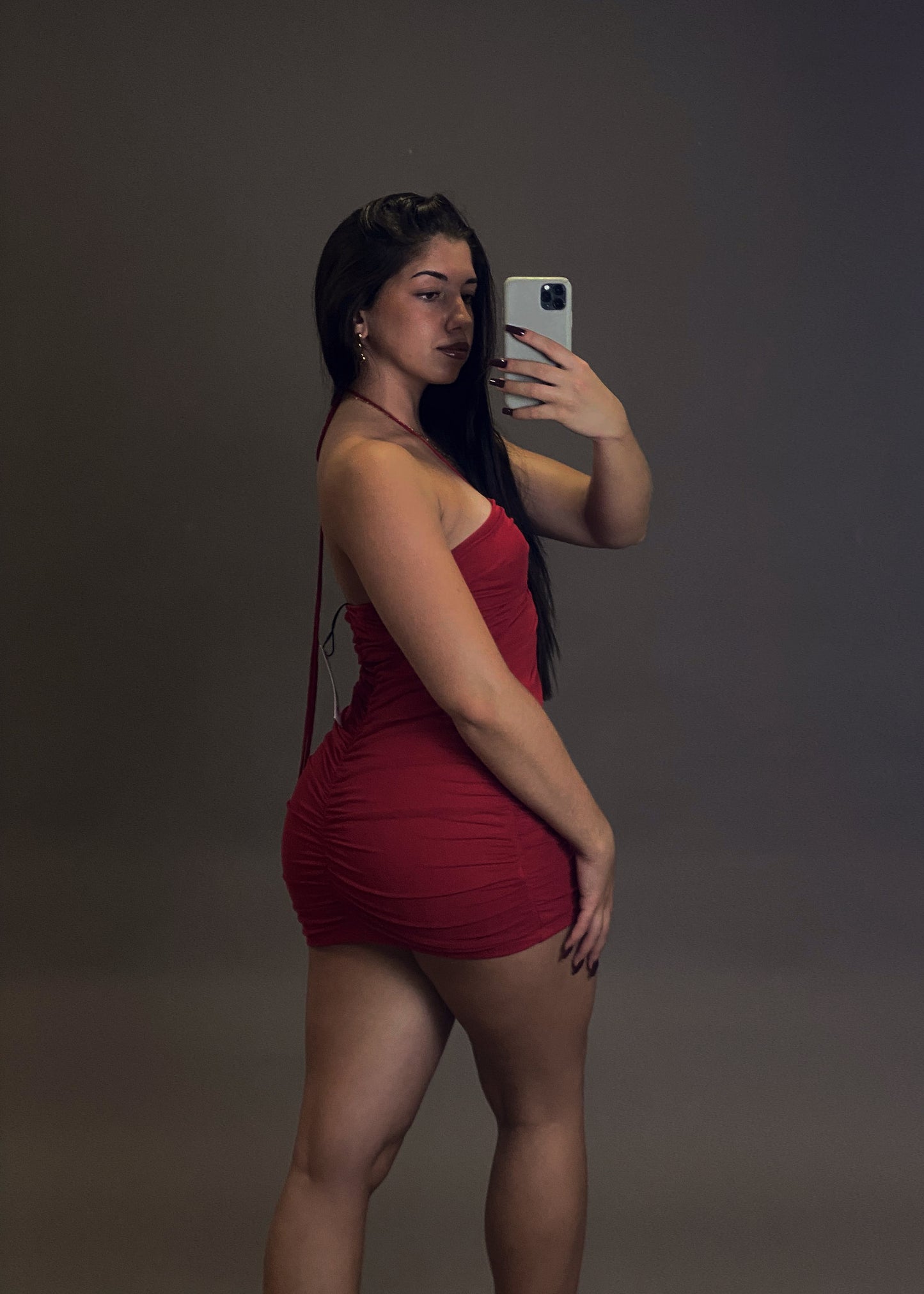 PULL&BEAR RED DRESS