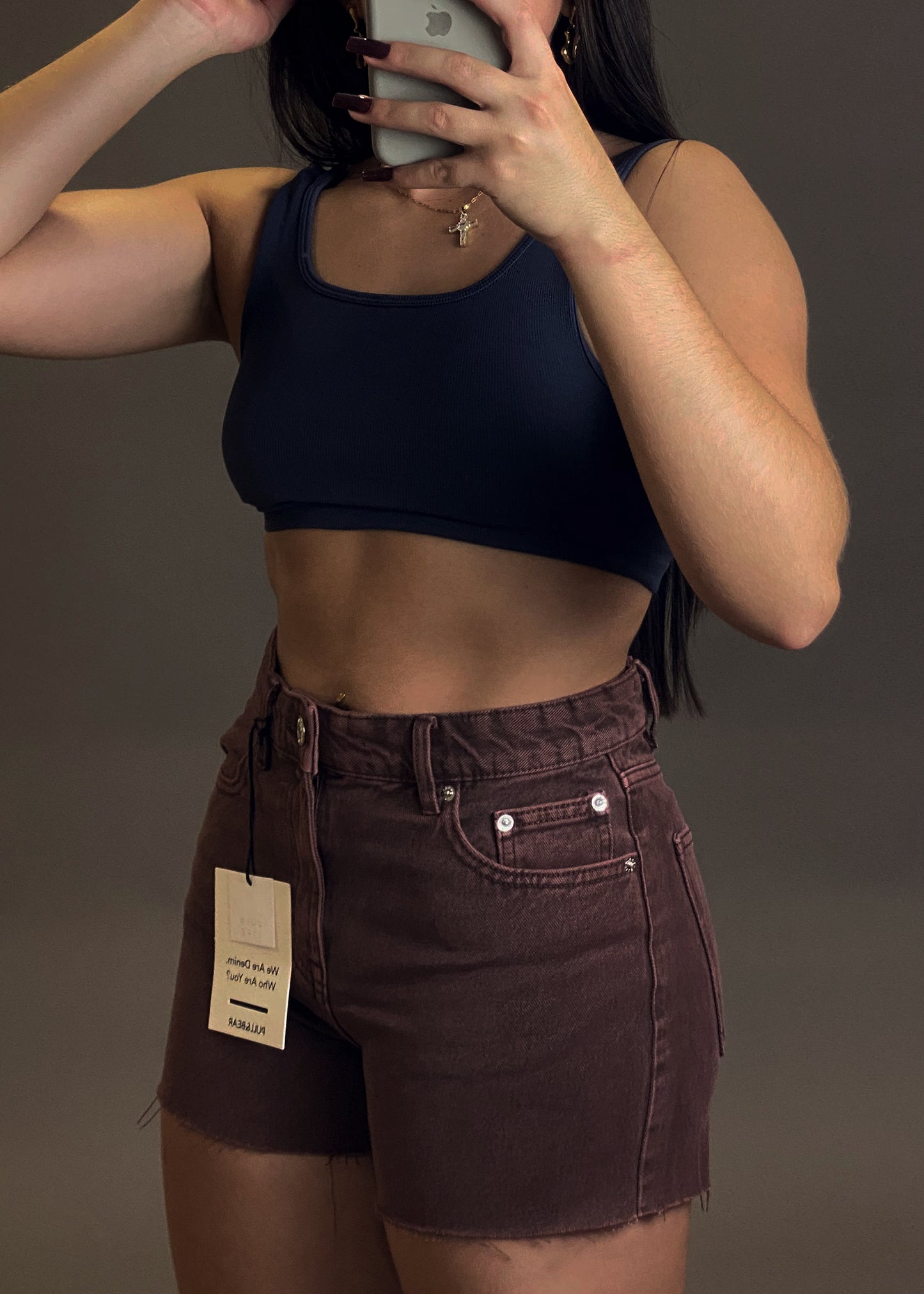 PULL&BEAR BROWN SHORTS