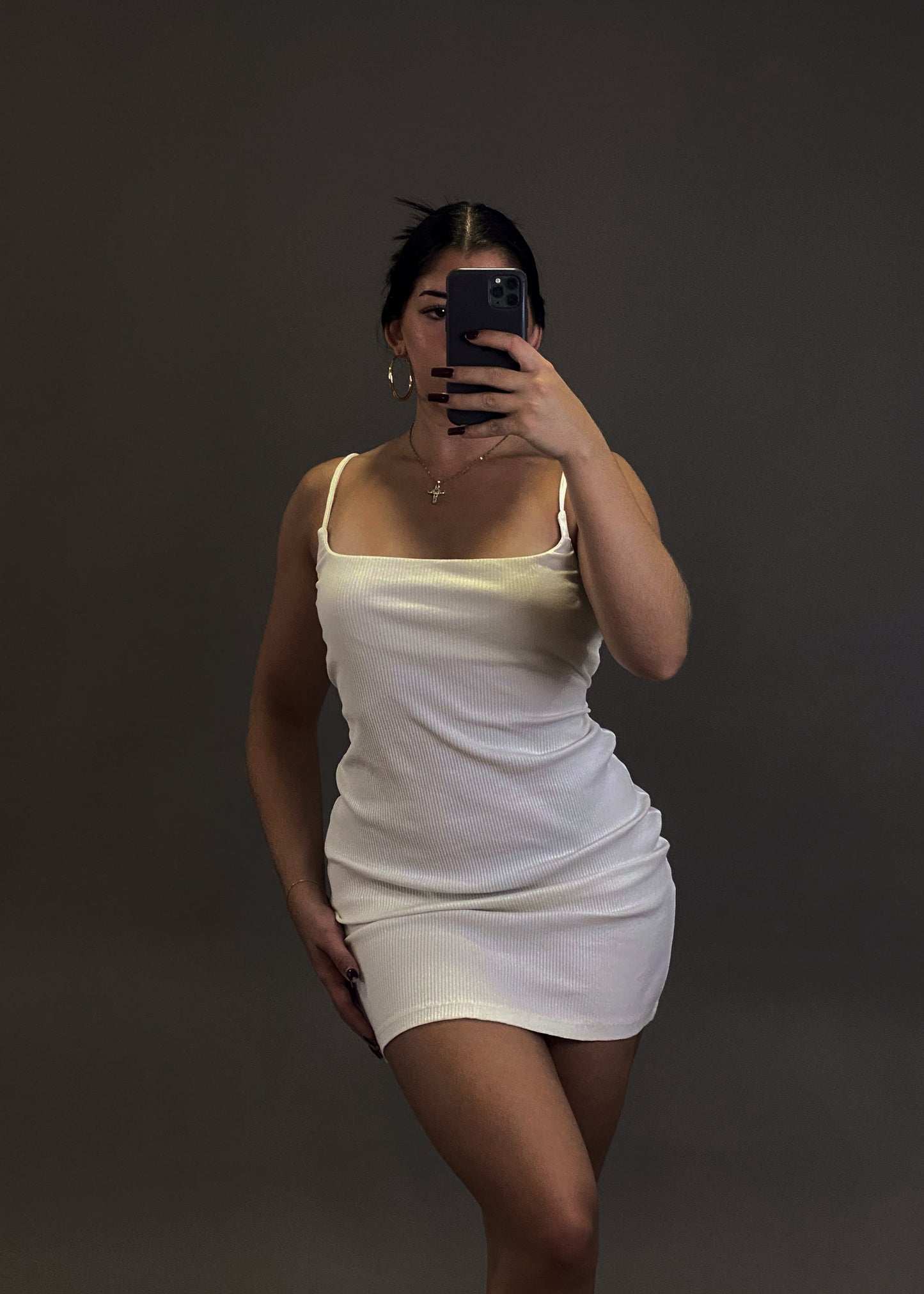 BERSHKA WHITE DRESS