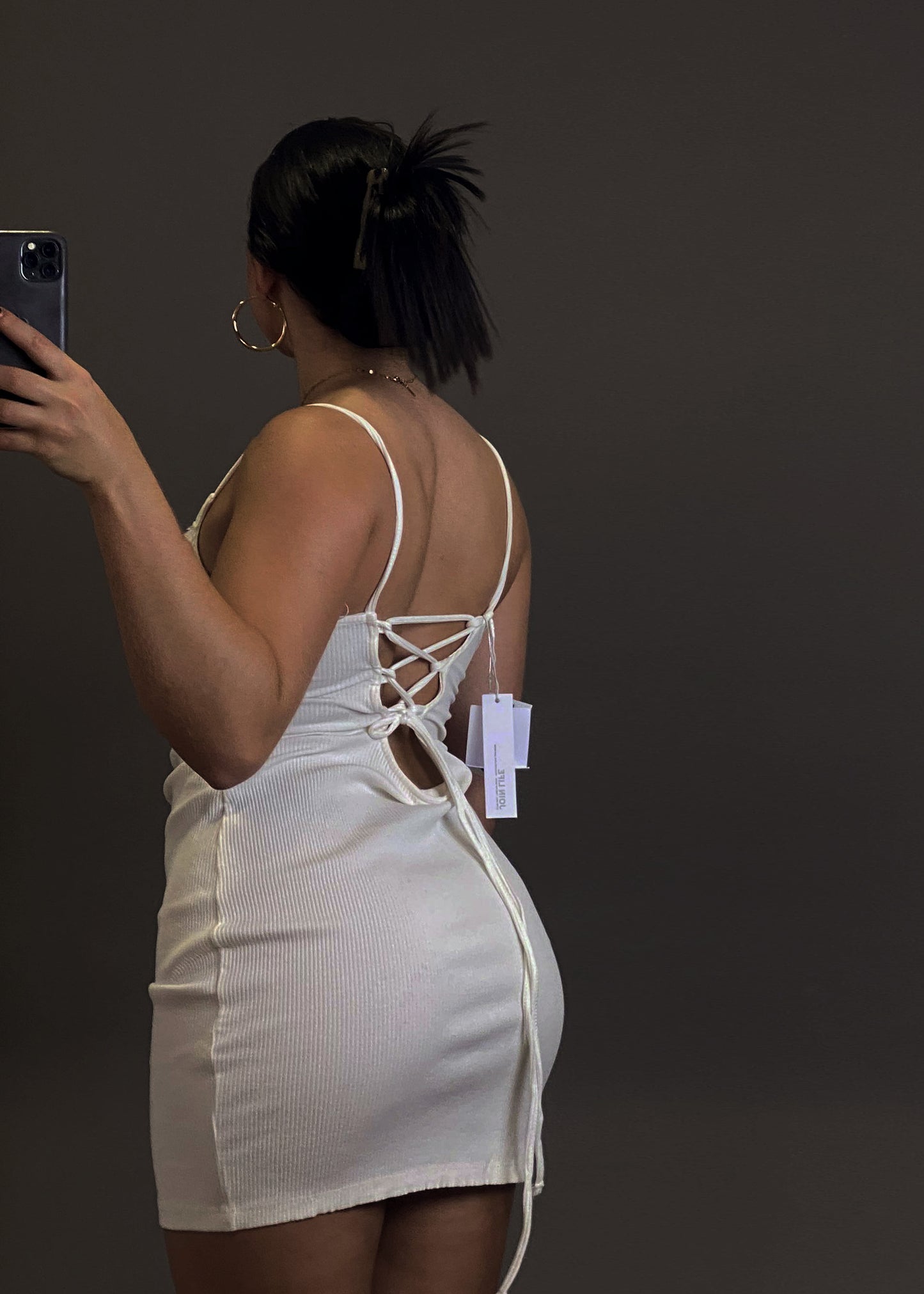 BERSHKA WHITE DRESS