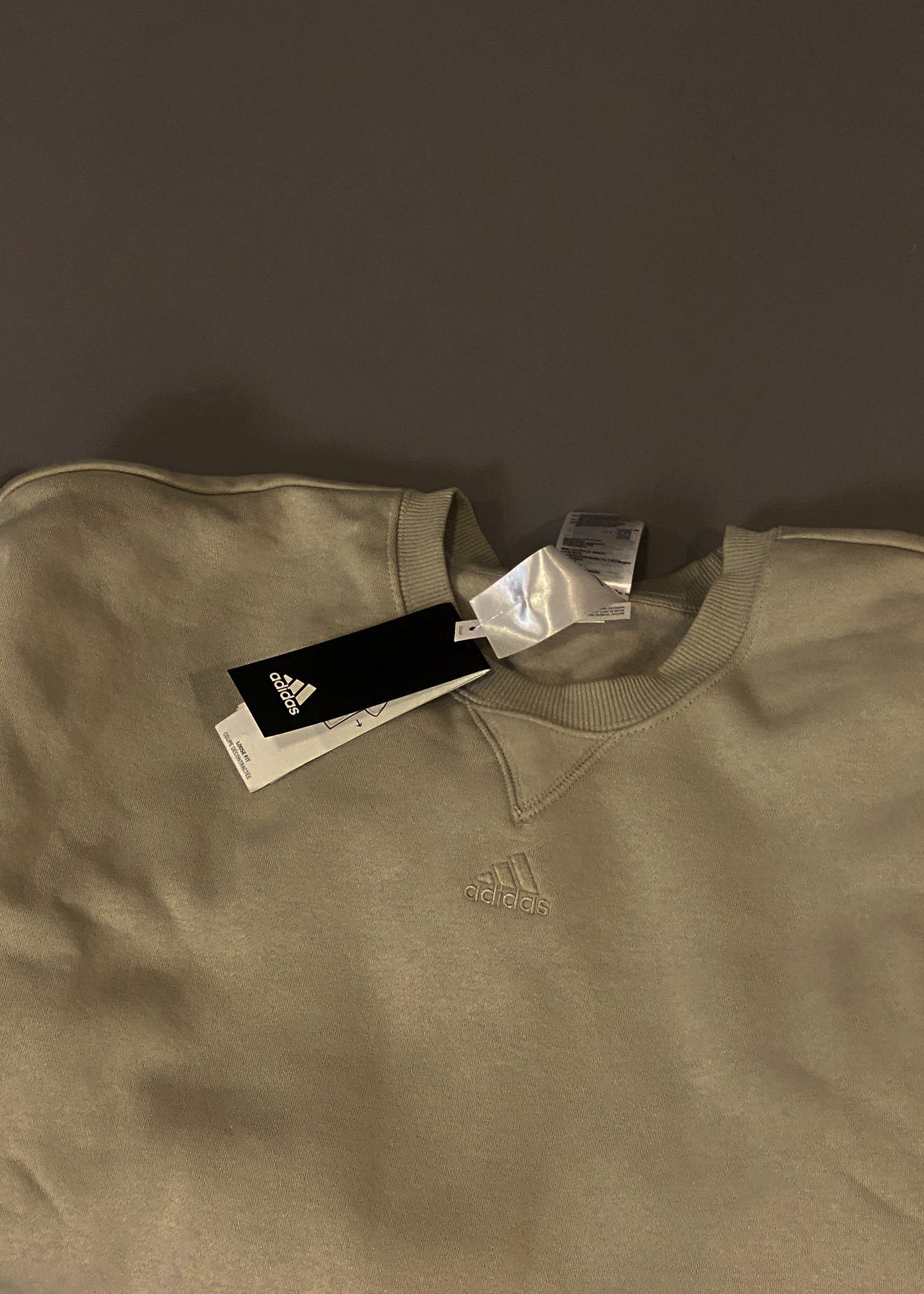ADIDAS BEIGE OVERSIZED SWEATSHIRT