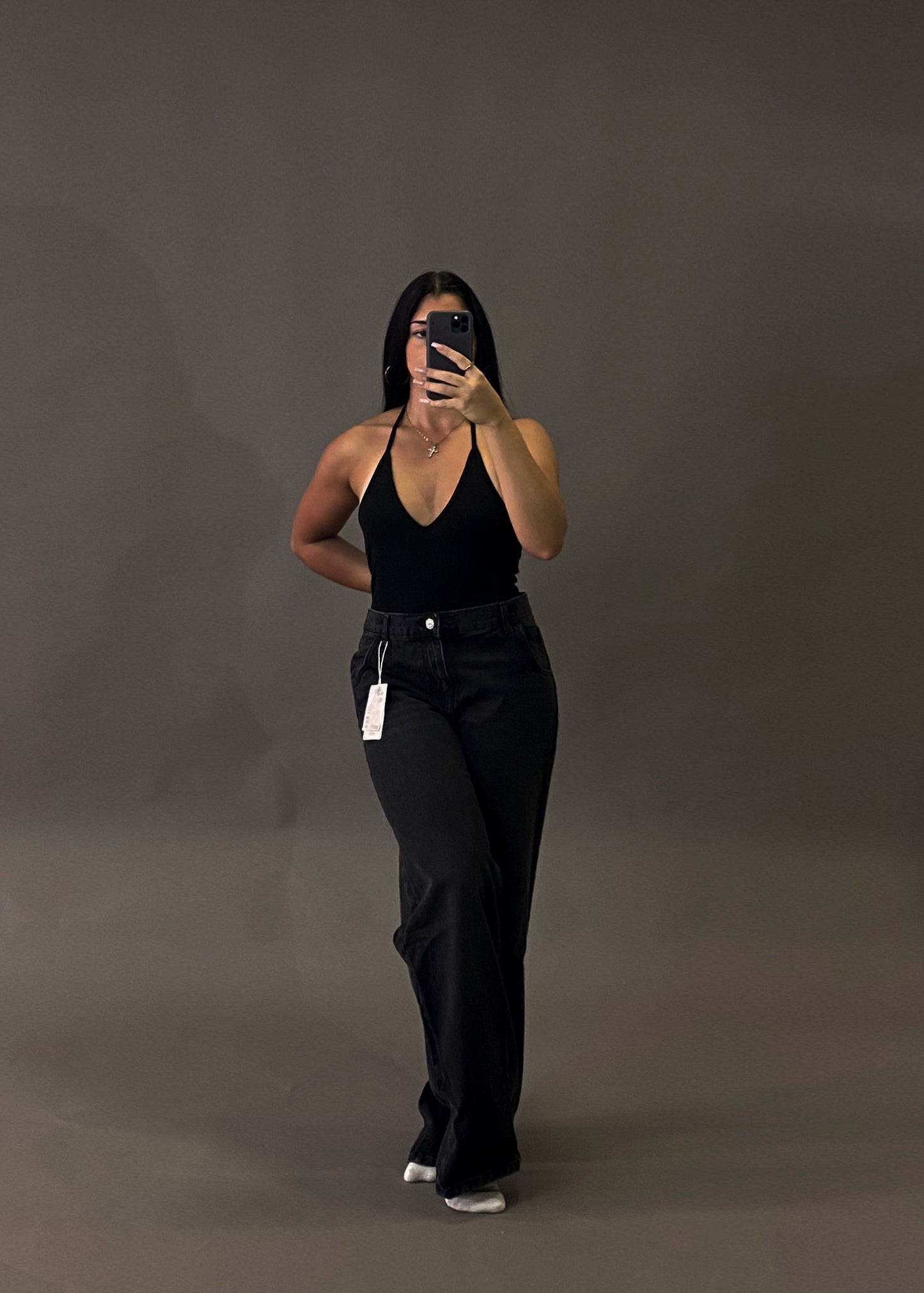 MANGO WIDELEG LOW WAIST JEANS