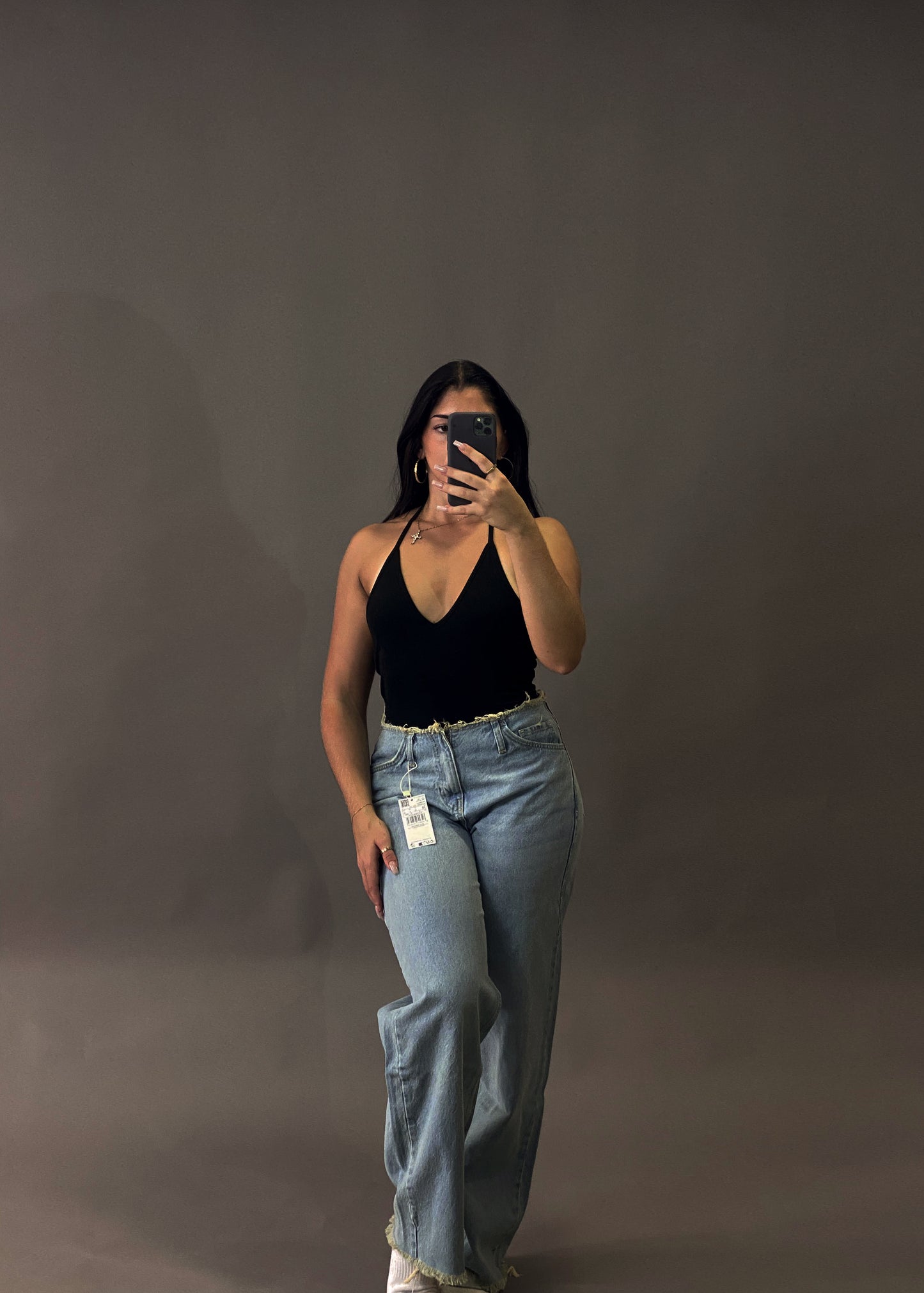 MANGO WIDE LEG JEANS