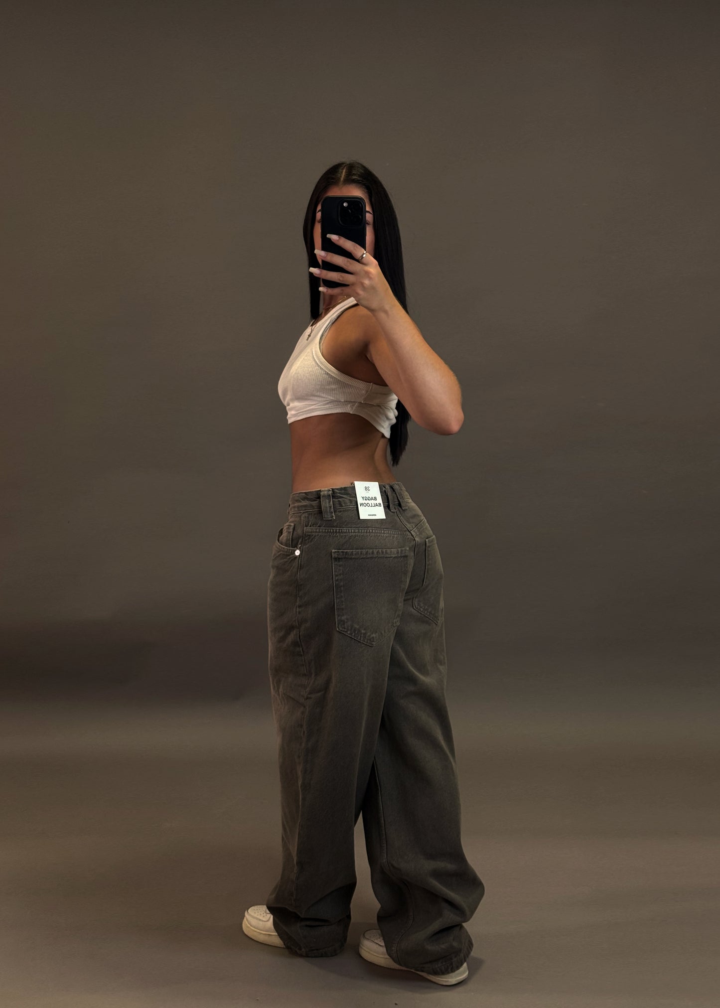 BERSHKA BAGGY BALLON JEANS