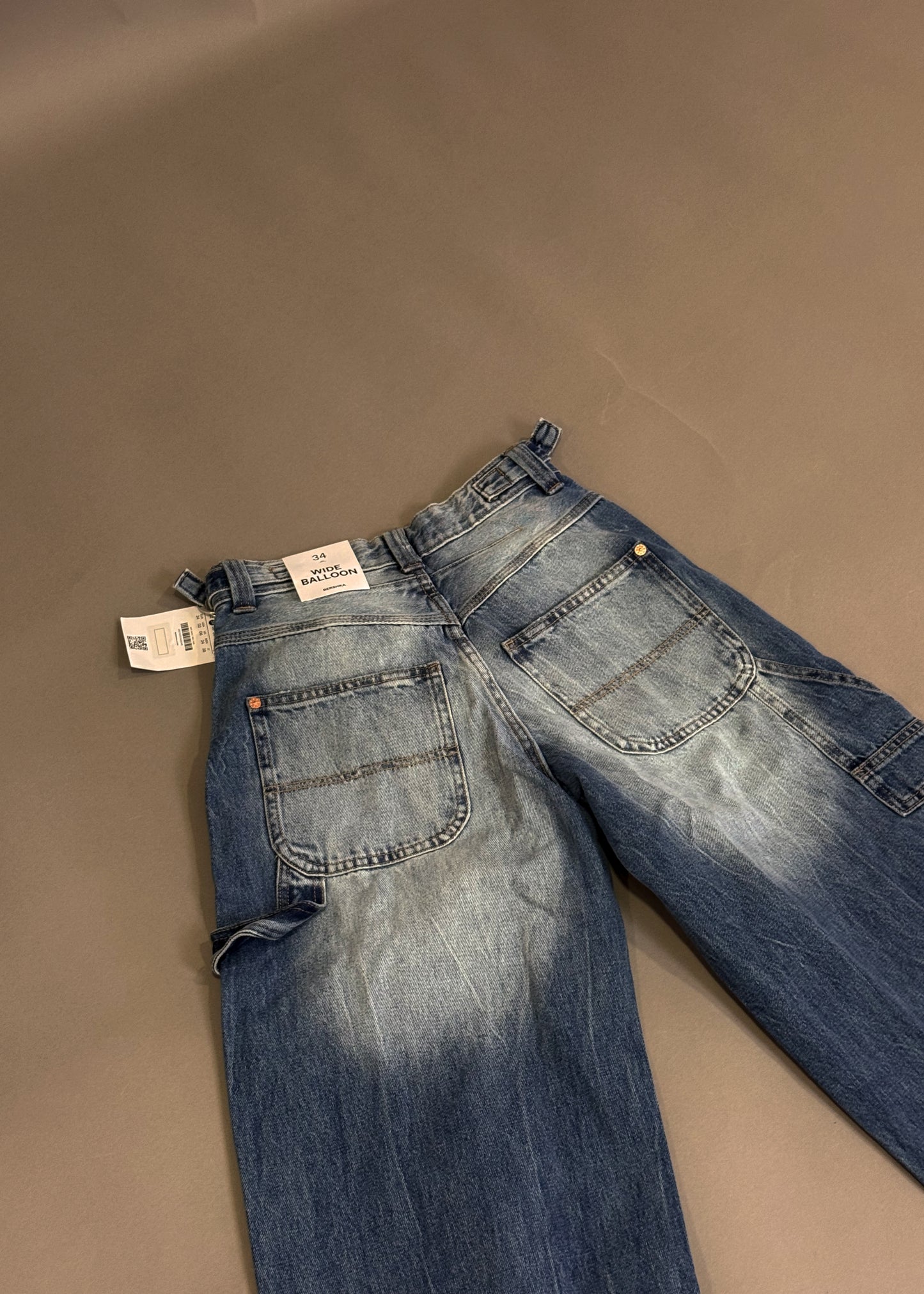 BERSHKA WIDE BALLON JEANS