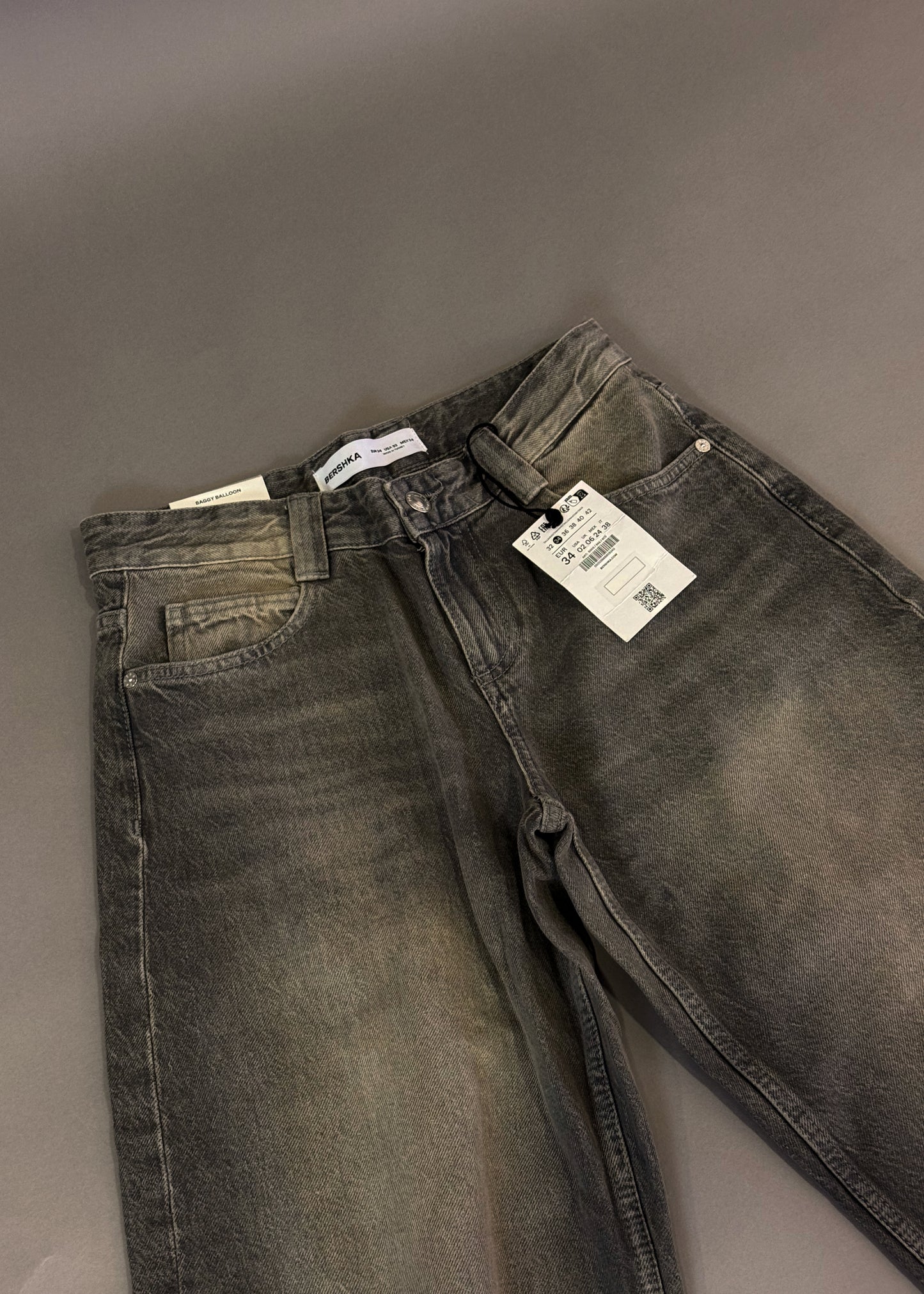 BERSHKA BAGGY BALLON JEANS