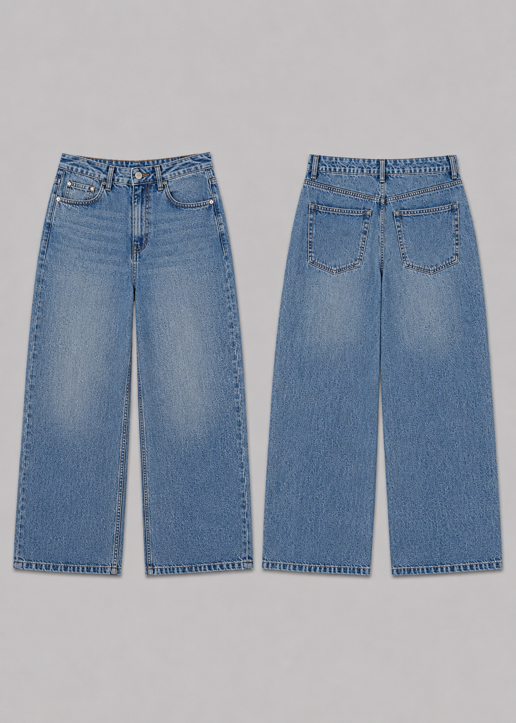 PULL&BEAR BAGGY LOOSE JEANS