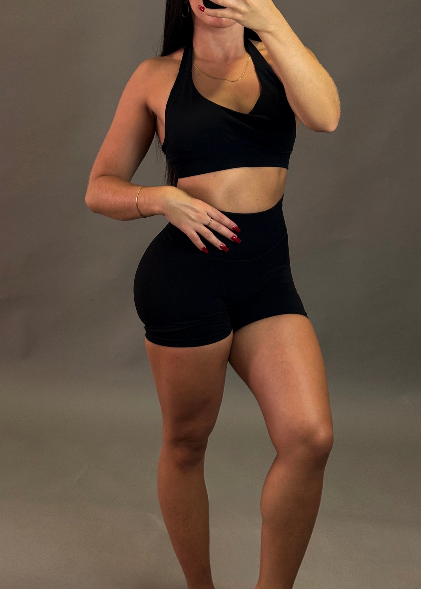 REWEAR ESSENTIAL BLACK GYM SET
