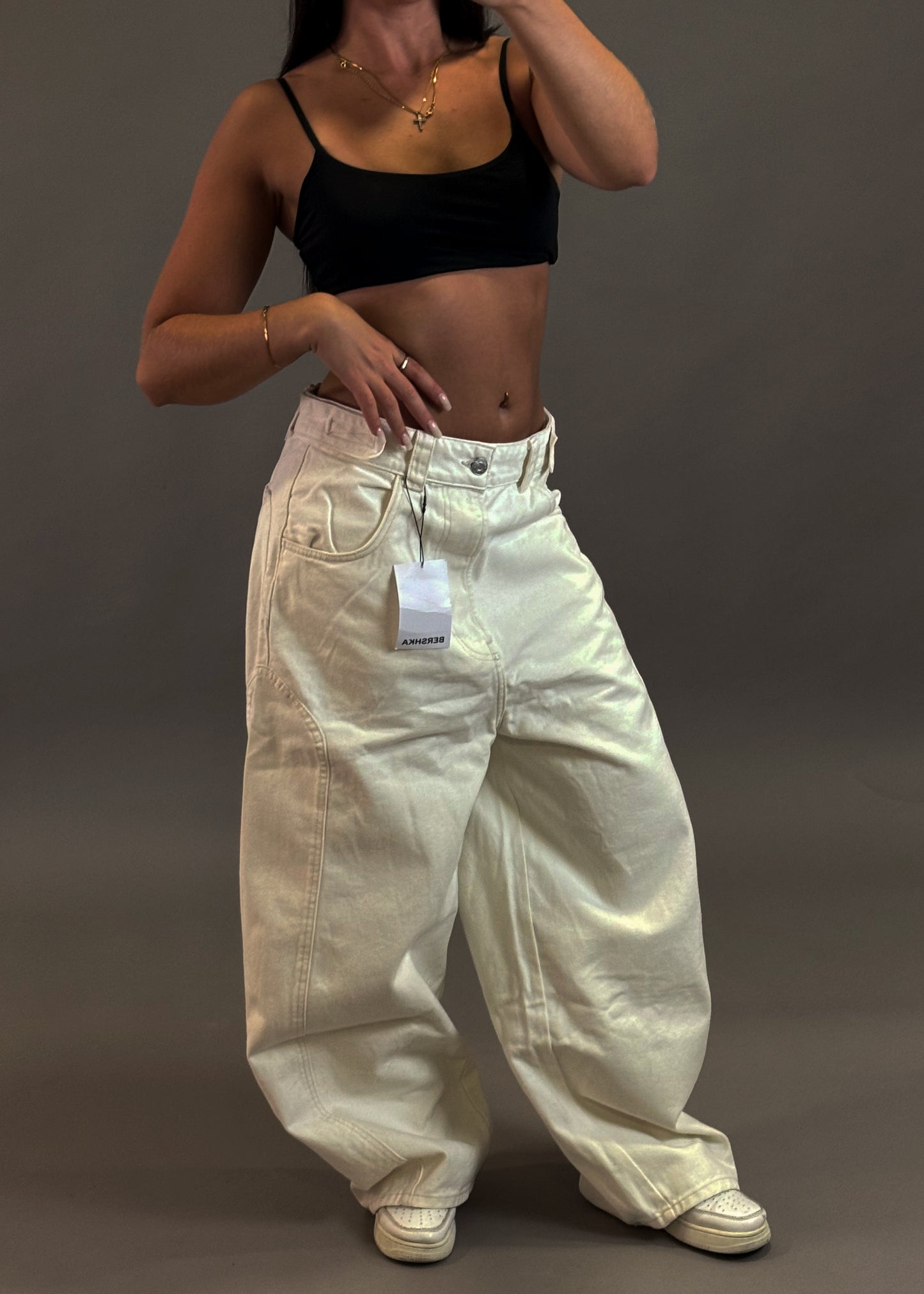 BERSHKA BAGGY BALLON JEANS