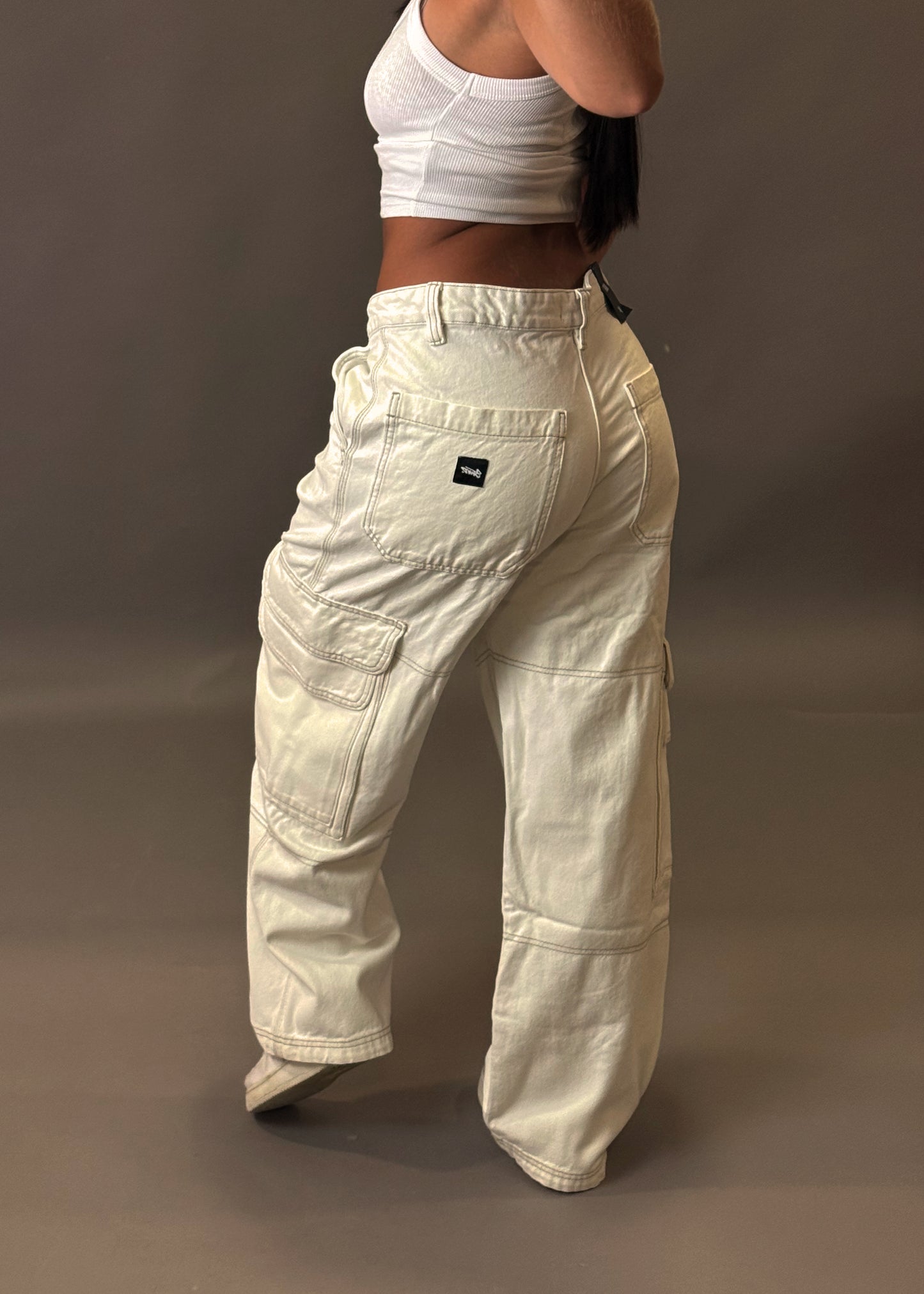 PULL&BEAR BAGGY CARGO JEANS