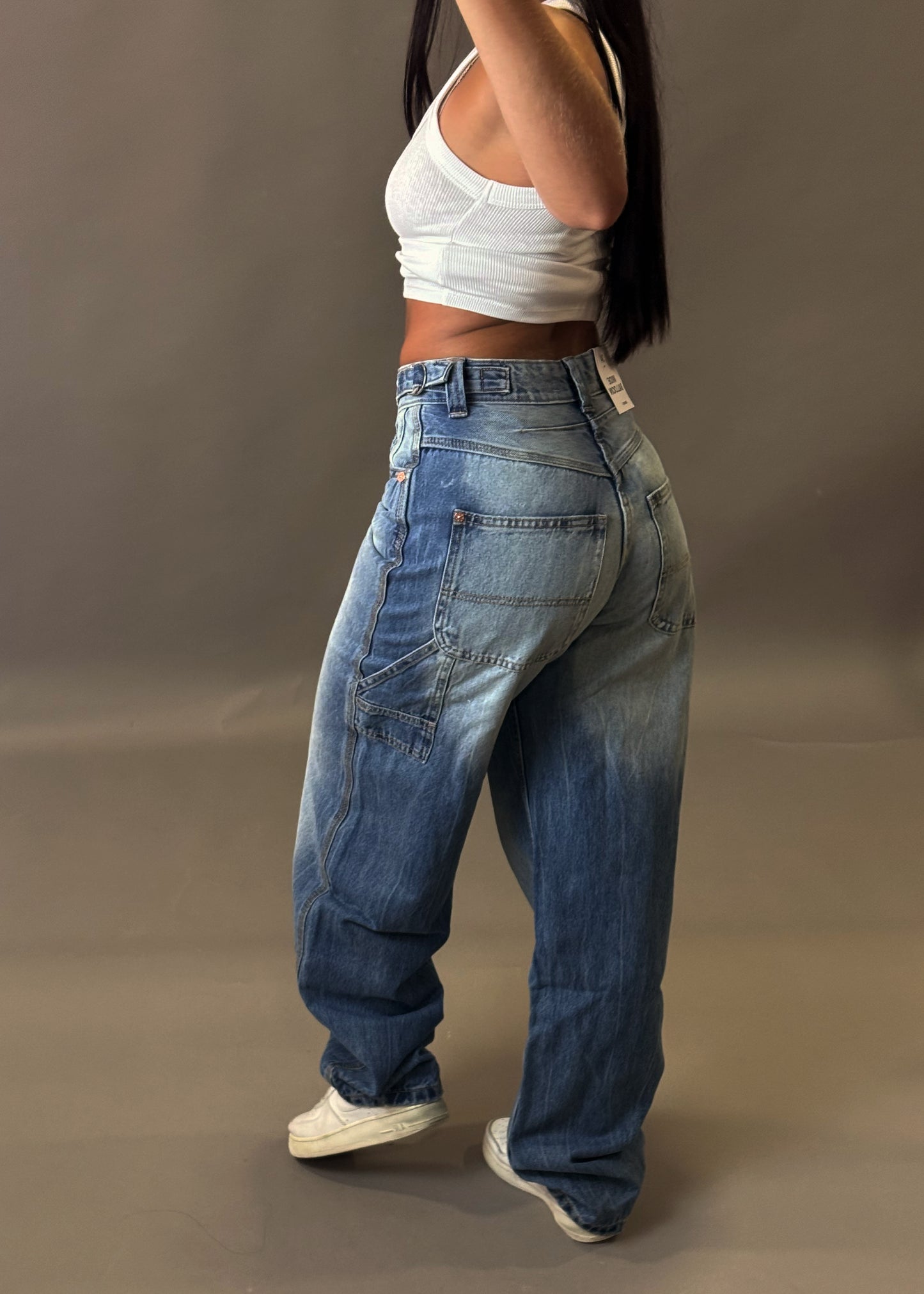 BERSHKA WIDE BALLON JEANS