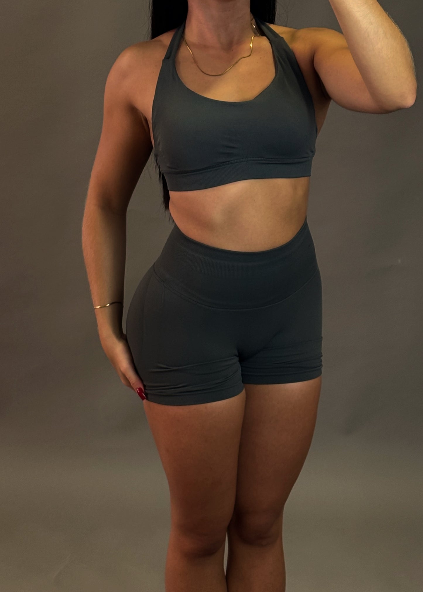 REWEAR ESSENTIAL CHARCOAL GYM SET