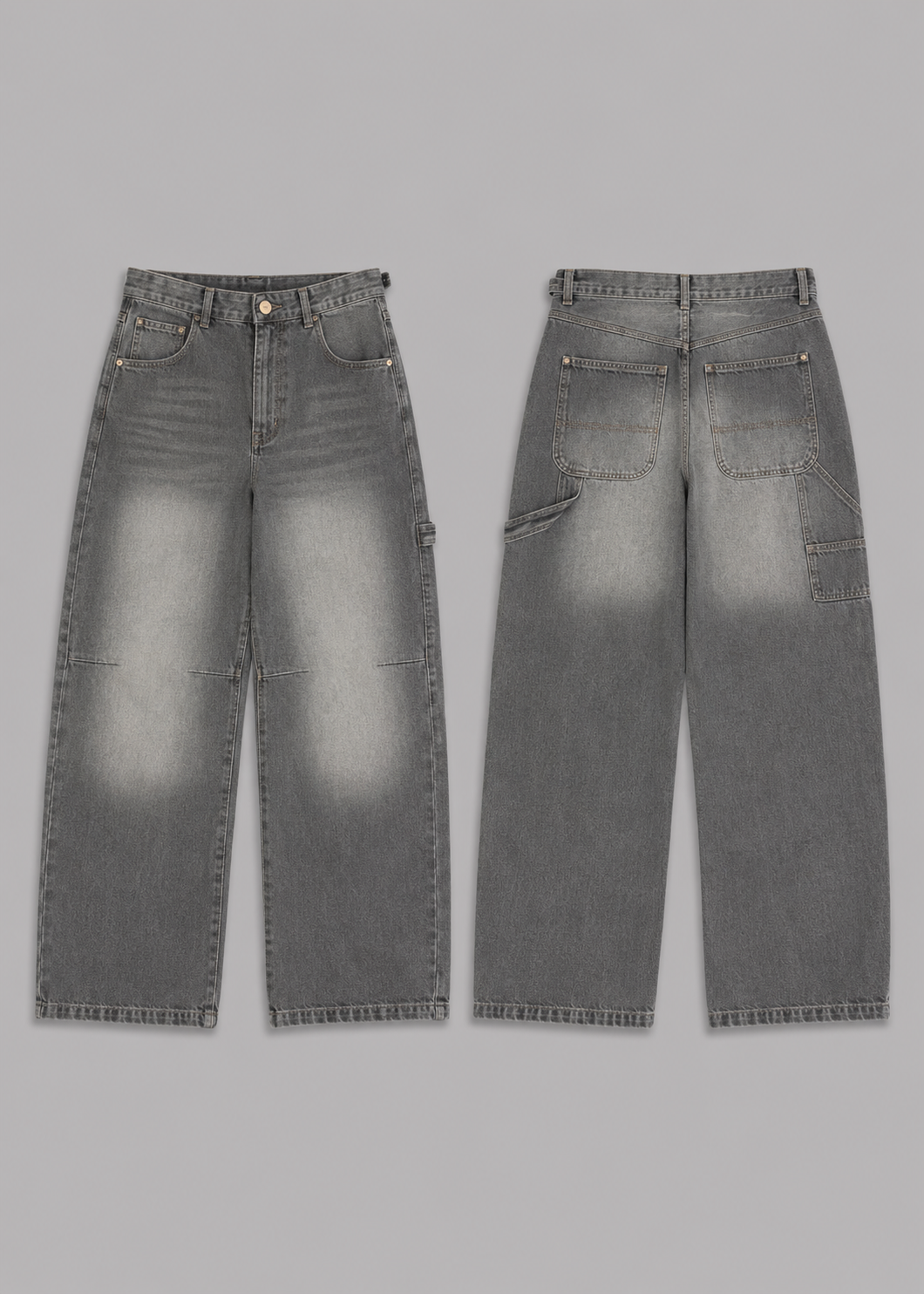 BERSHKA CARPENTER BAGGY JEANS