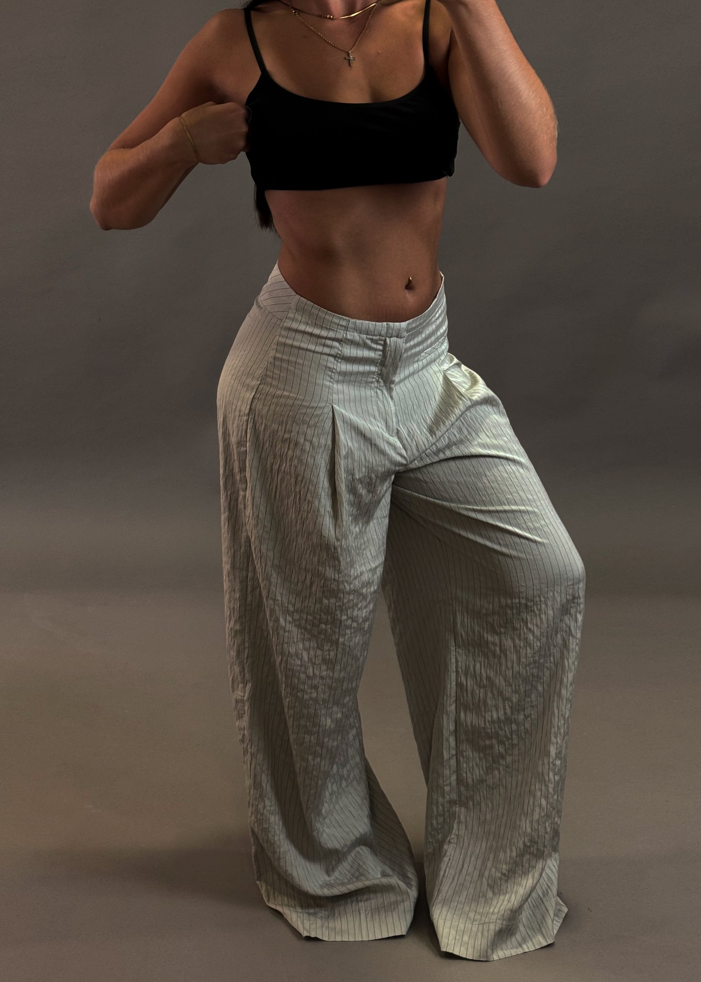 BERSHKA TAILORED TROUSERS