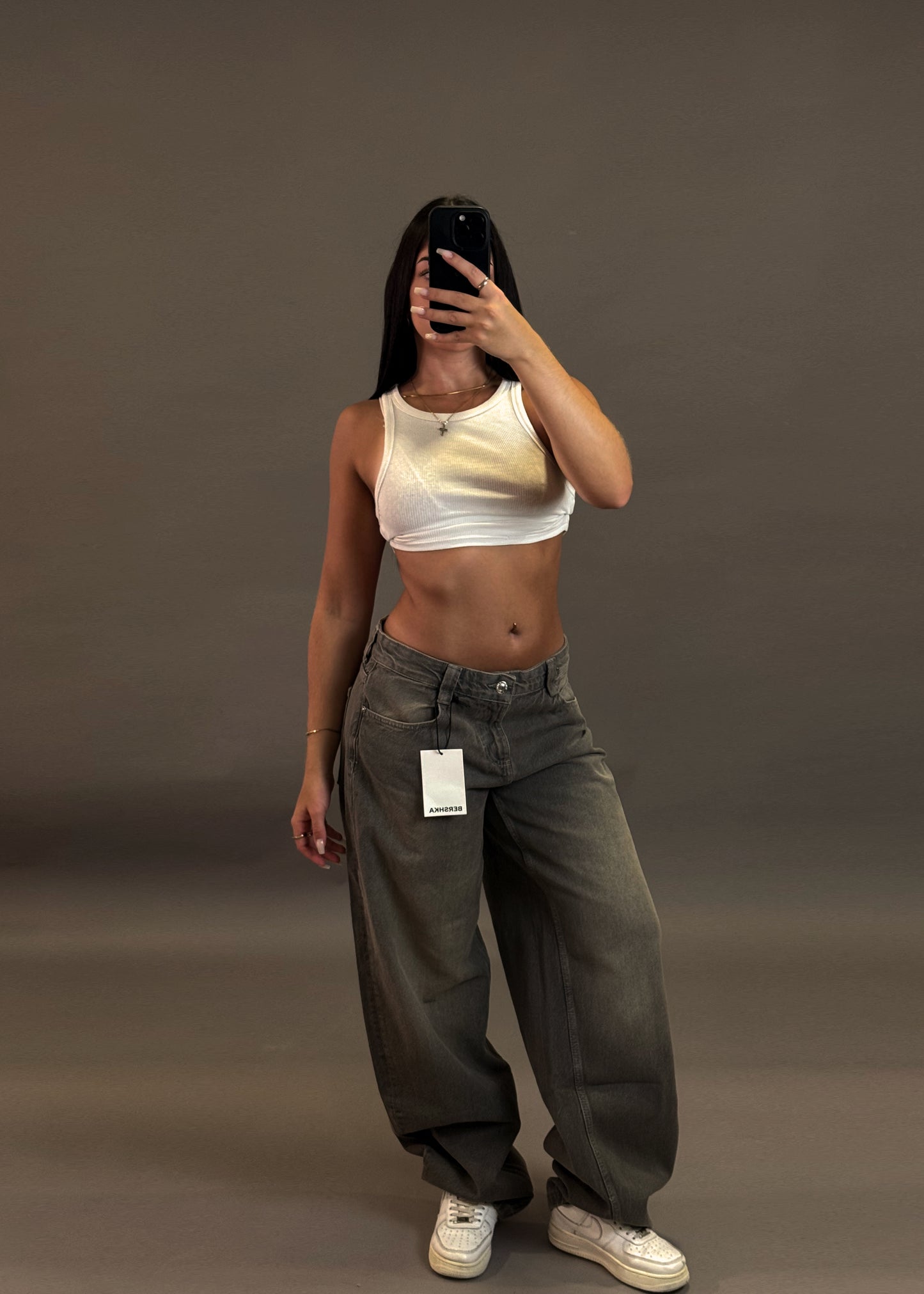 BERSHKA BAGGY BALLON JEANS