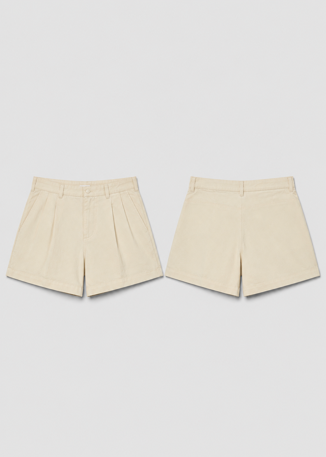 STRADIVARIUS TAILORED LINEN SHORTS