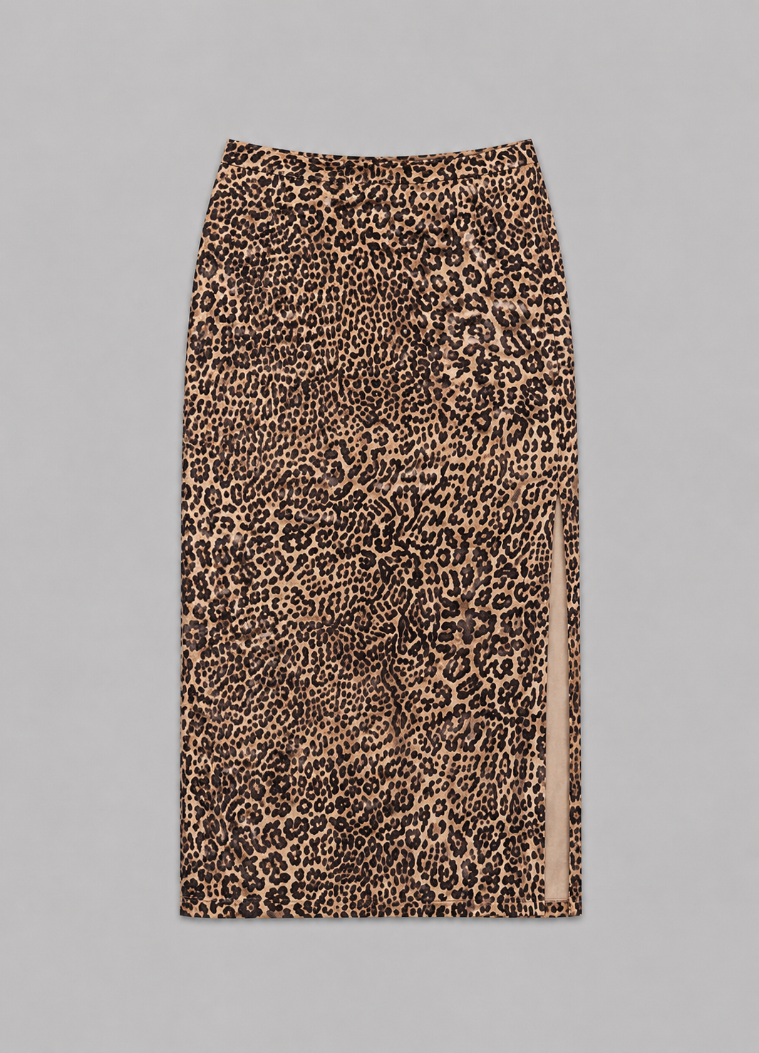 BERSHKA MAXI LEOPARD SKIRT