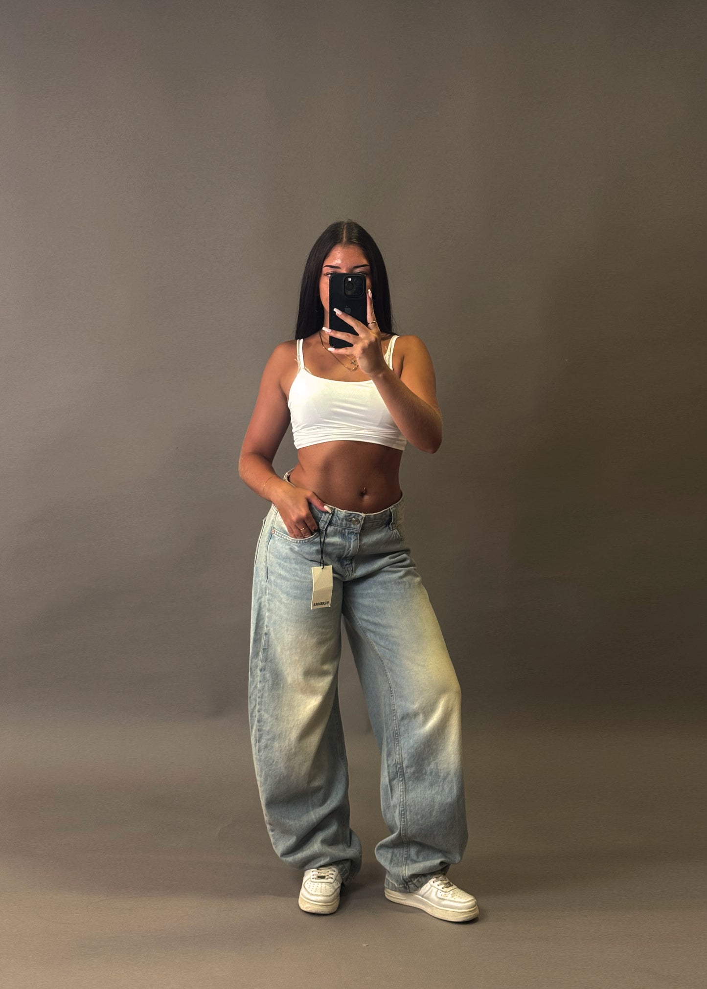 BERSHKA BAGGY BALLON JEANS