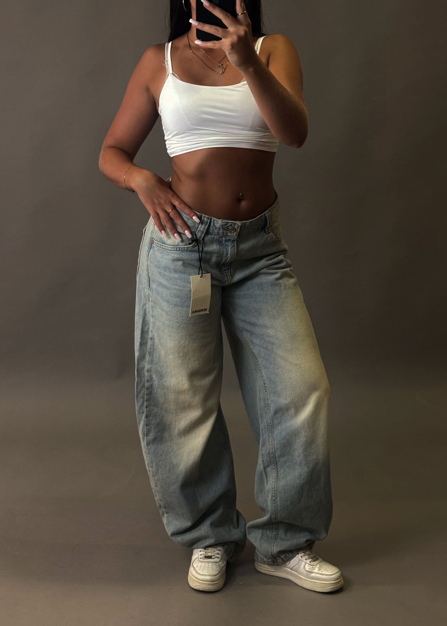 BERSHKA BAGGY BALLON JEANS
