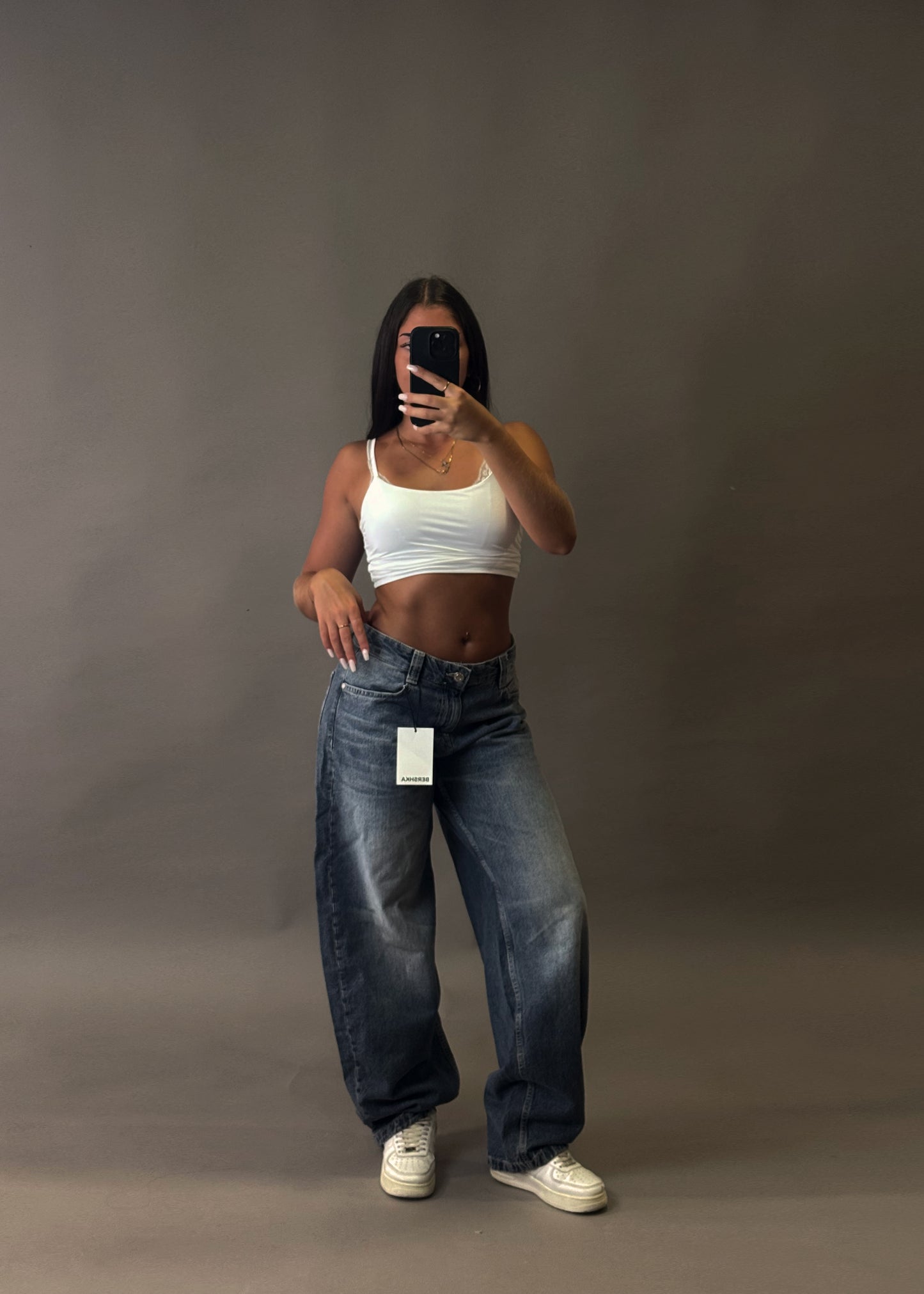 BERSHKA BAGGY BALLON JEANS