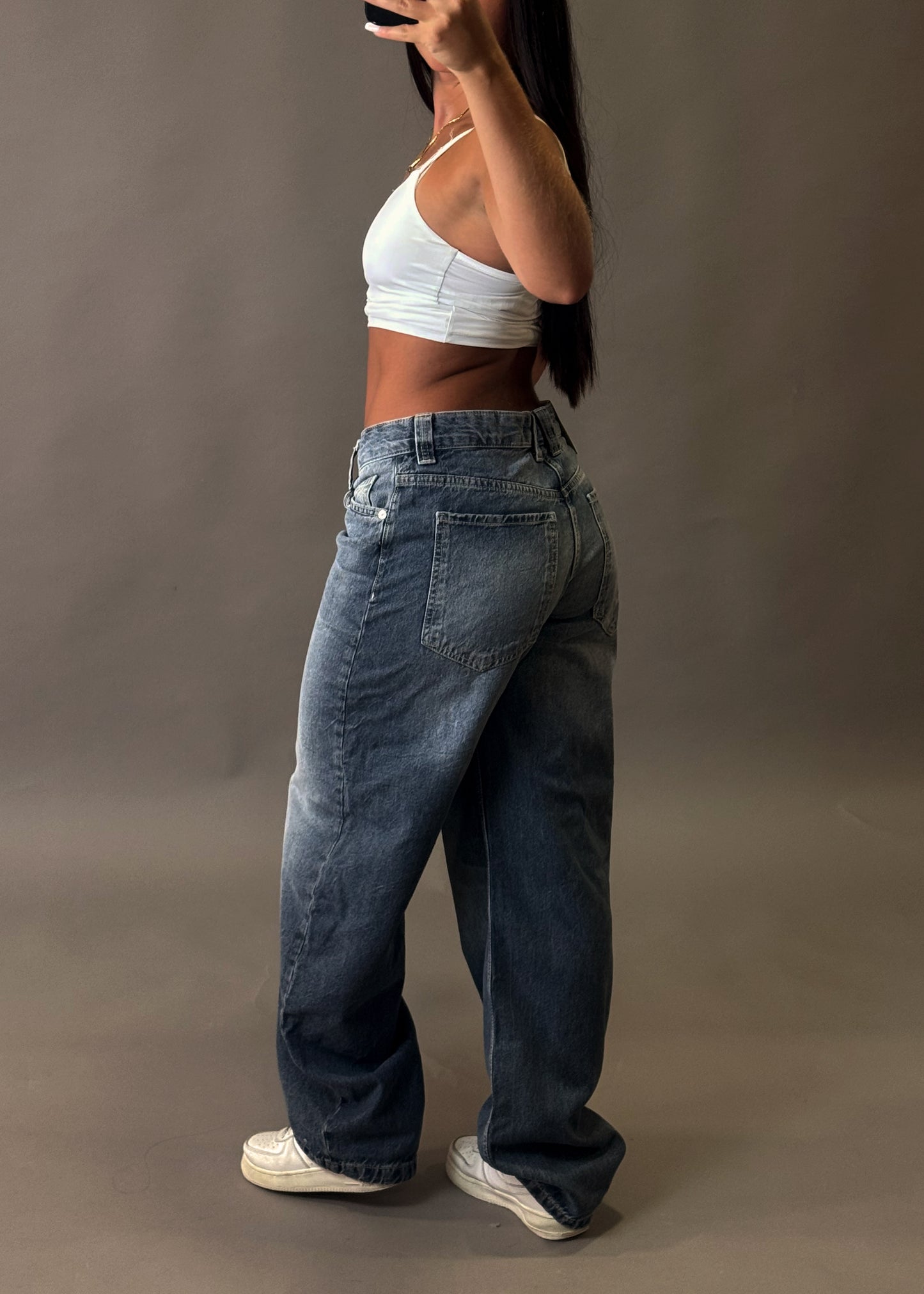BERSHKA BAGGY BALLON JEANS