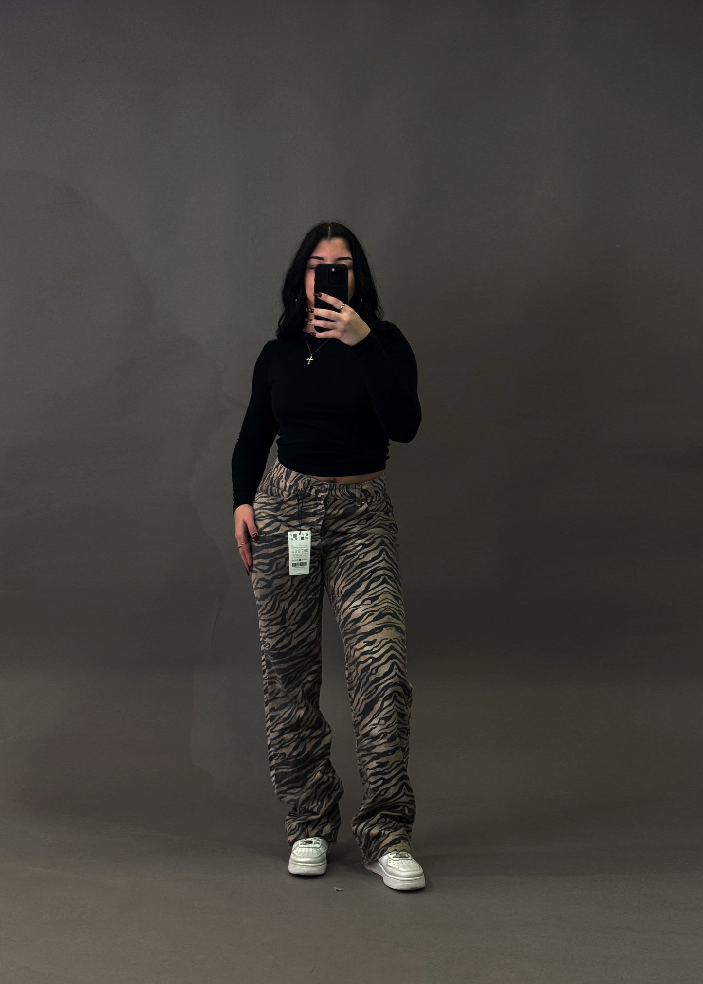 STRADIVARIUS TIGER PRINT JEANS