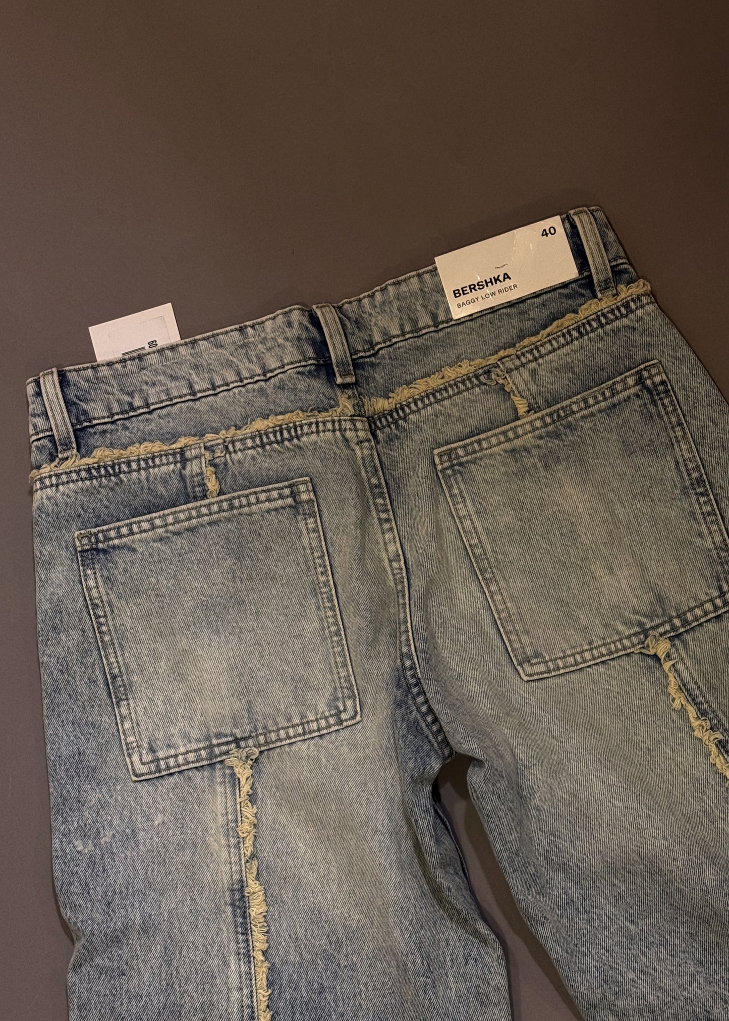 BERSHKA LOW WAIST BAGGY JEANS