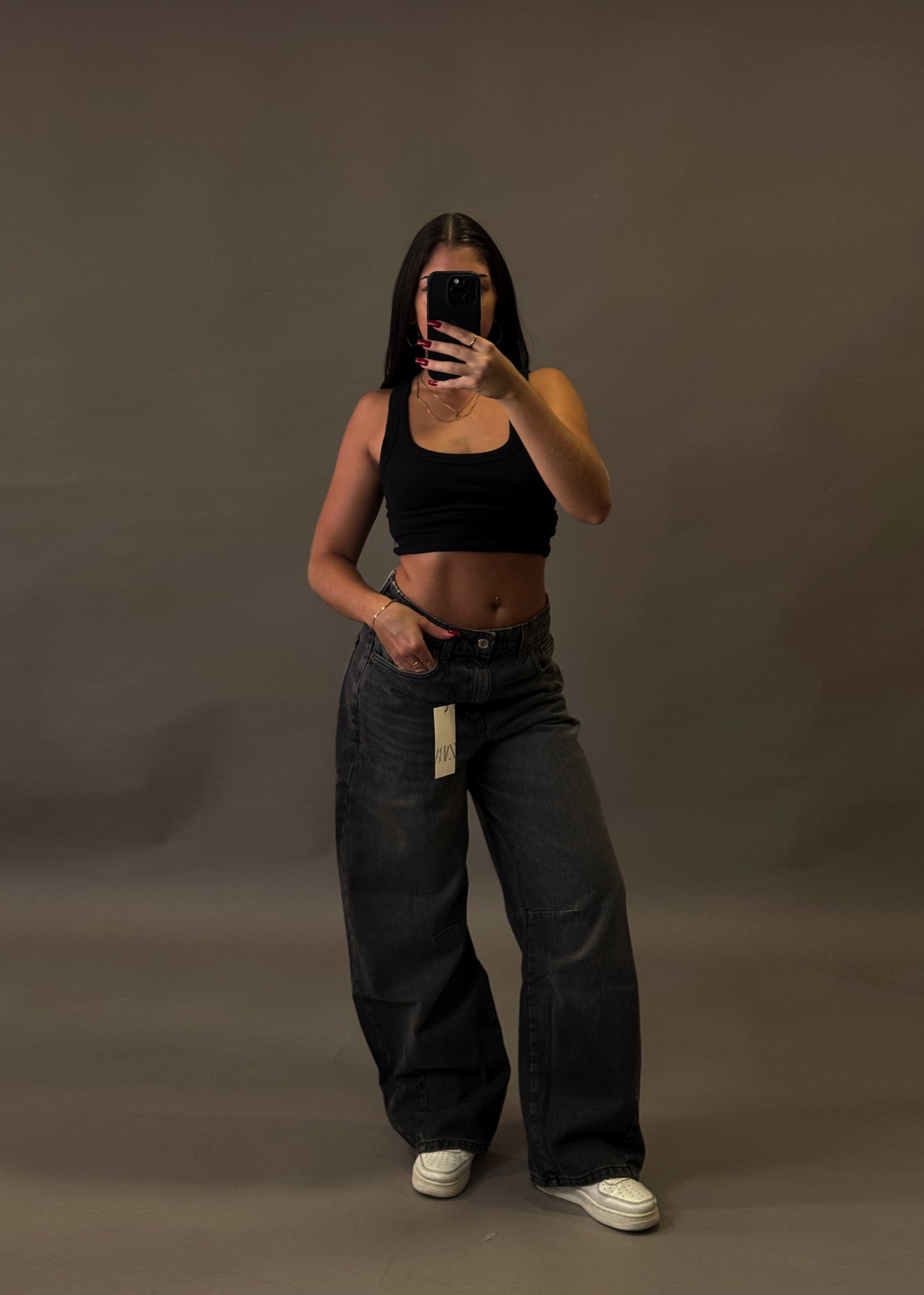 ZARA BAGGY GREY JEANS