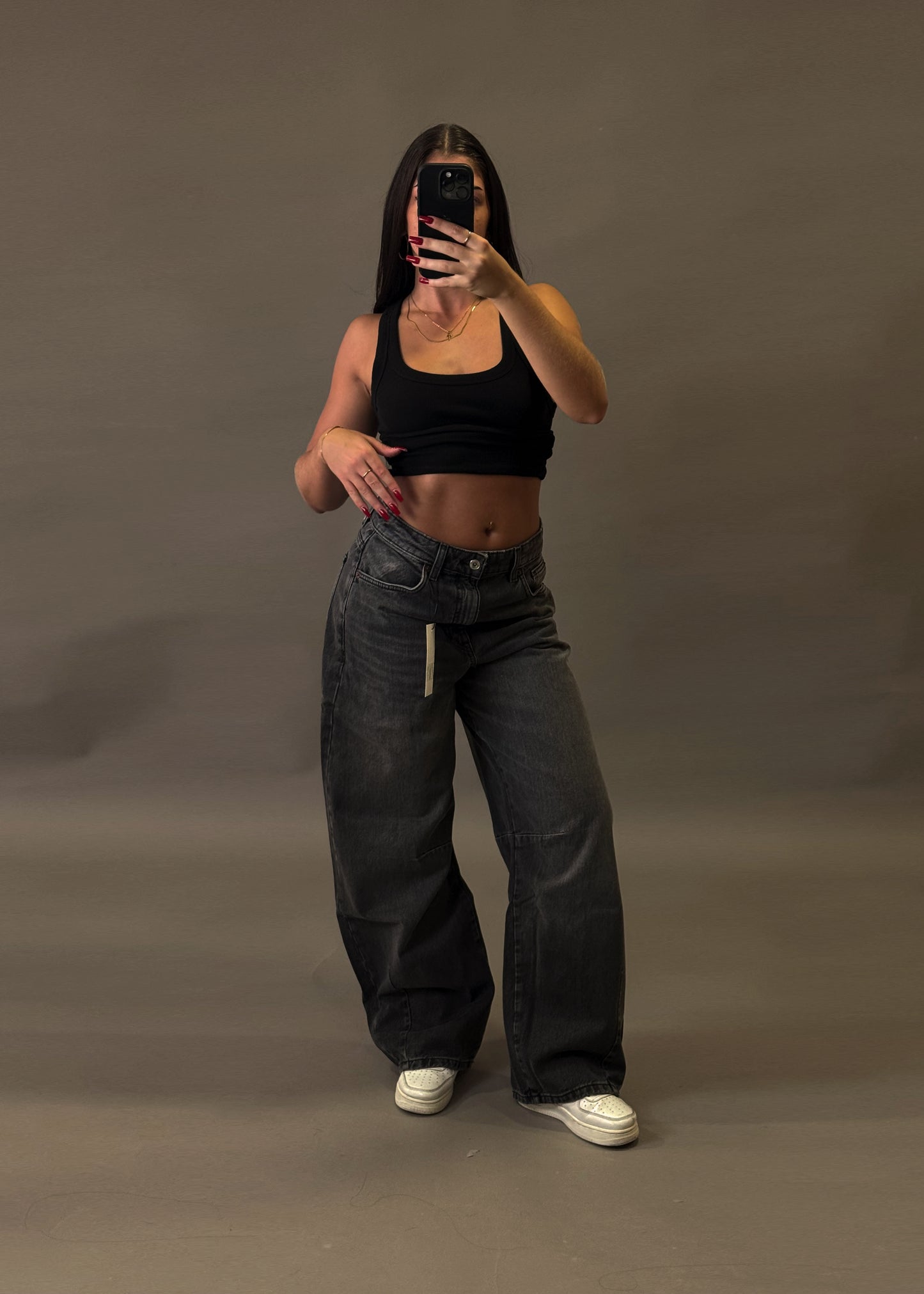 ZARA BAGGY GREY JEANS
