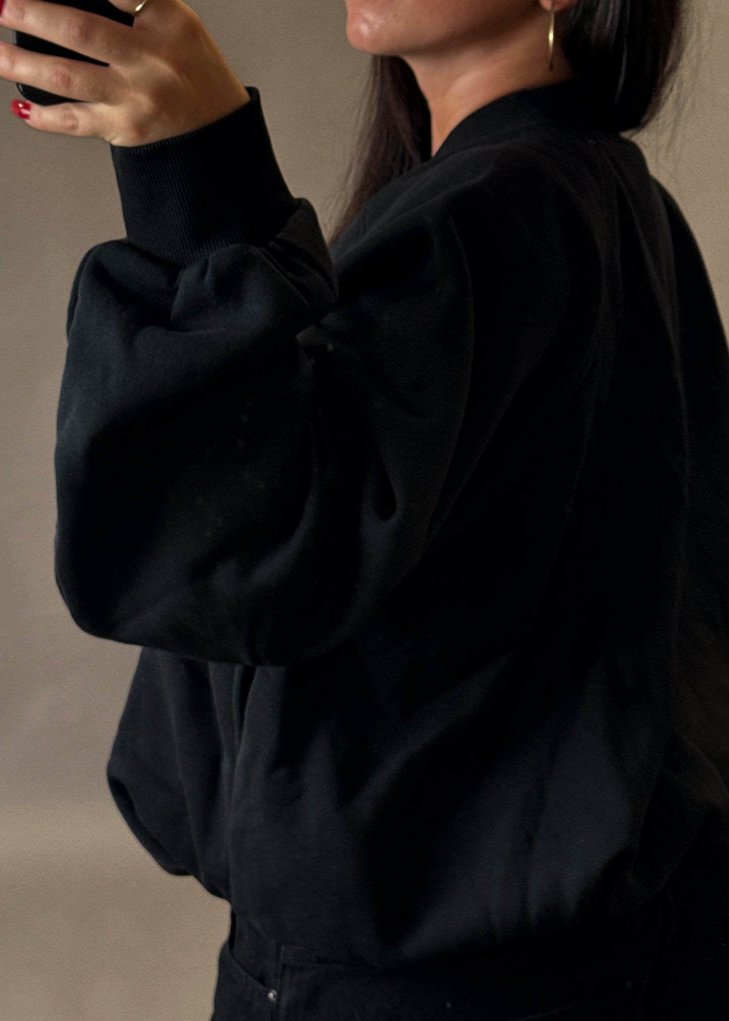 ZARA BLACK BAGGY JACKET