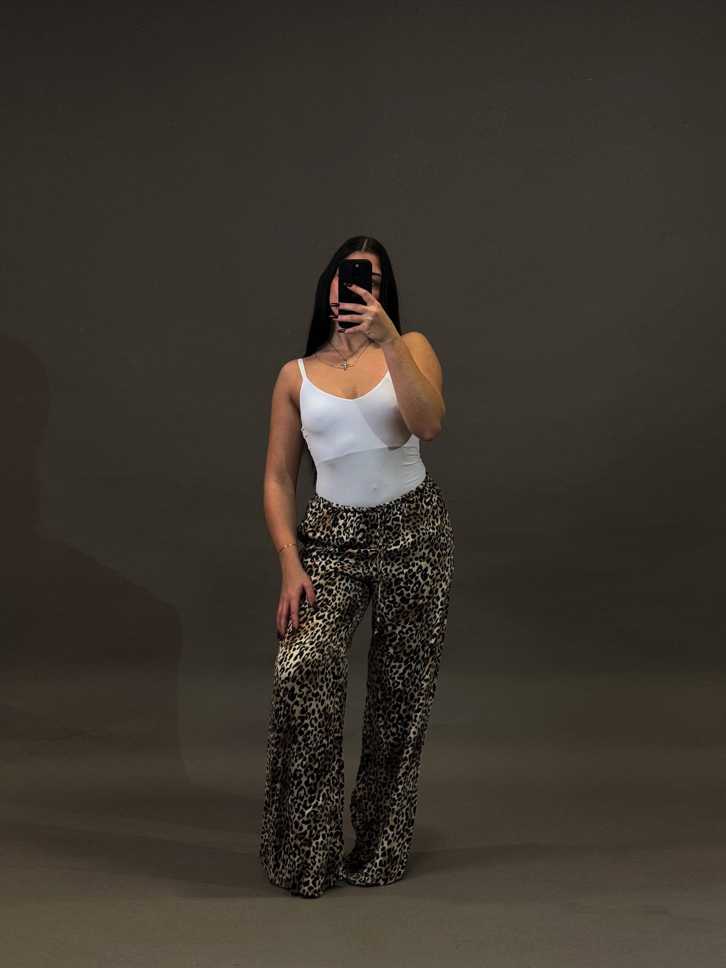 BERSHKA LEOPARD TROUSERS