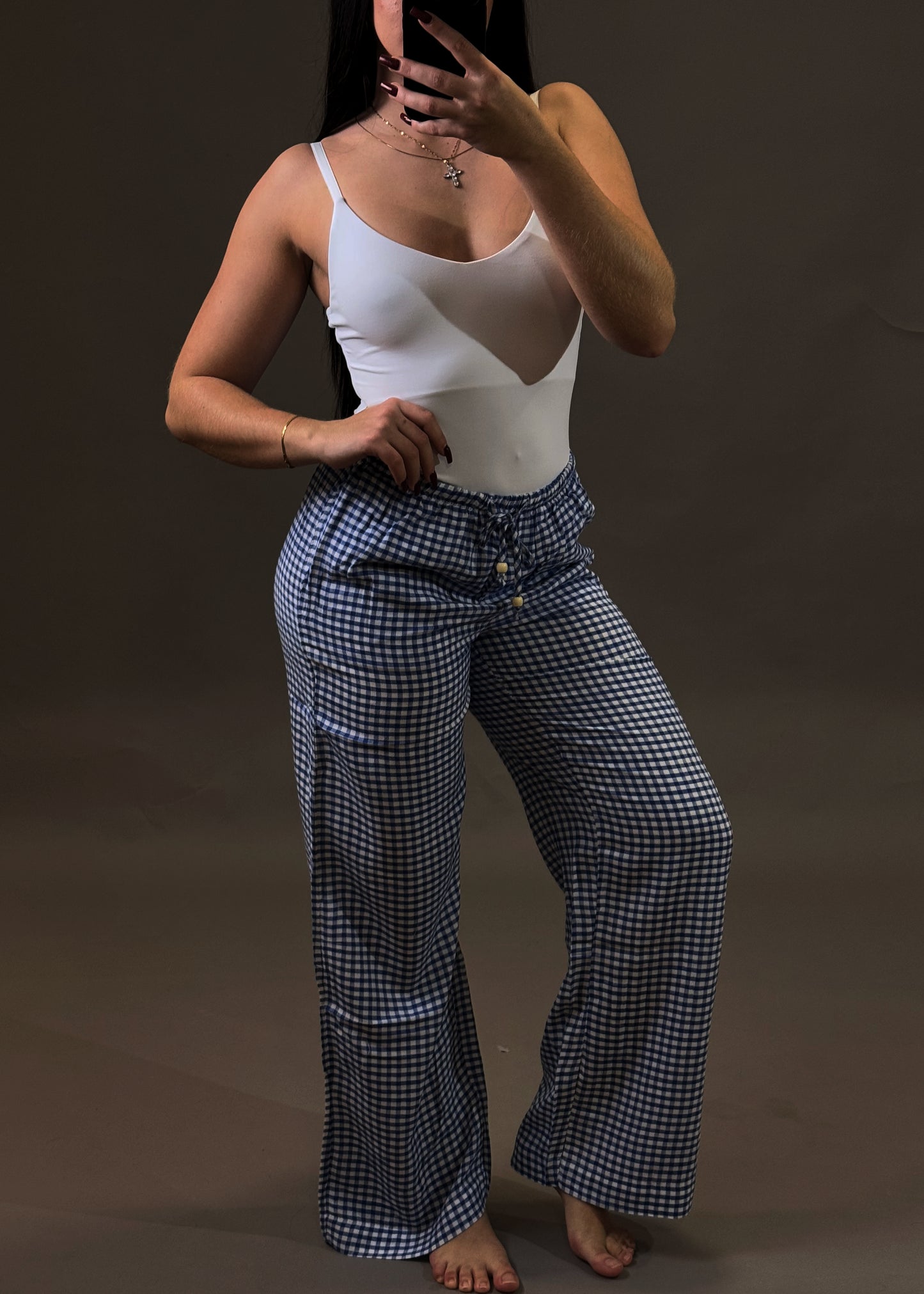 BERSHKA BLUE TROUSERS