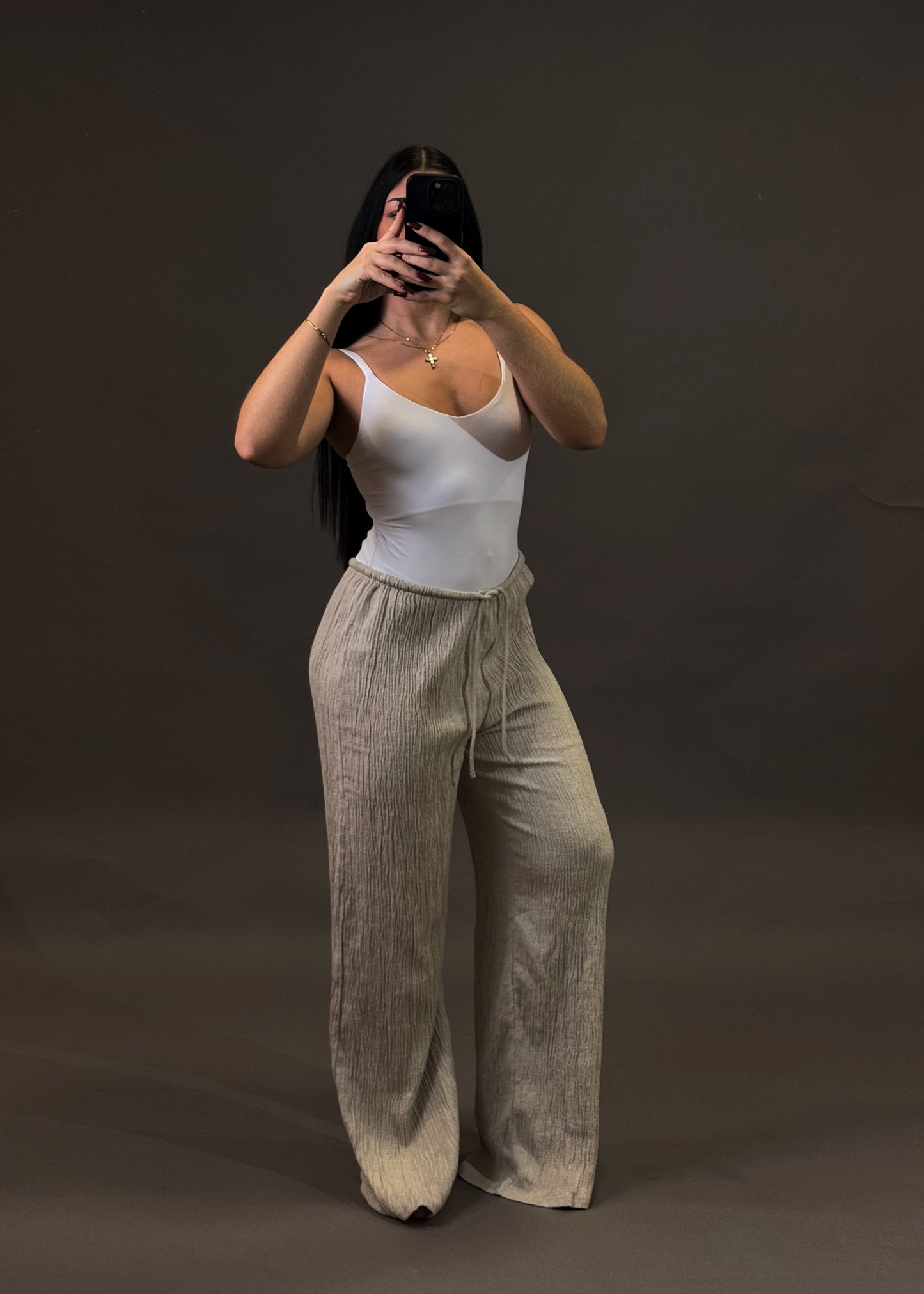 STRADIVARIUS STONE TROUSERS