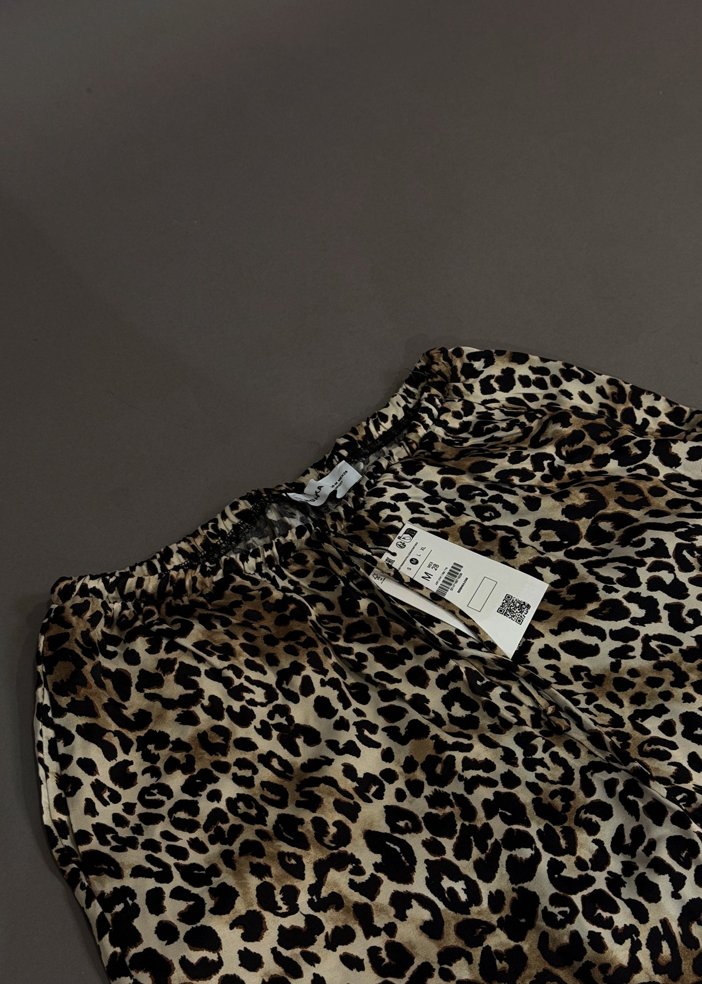 BERSHKA LEOPARD TROUSERS