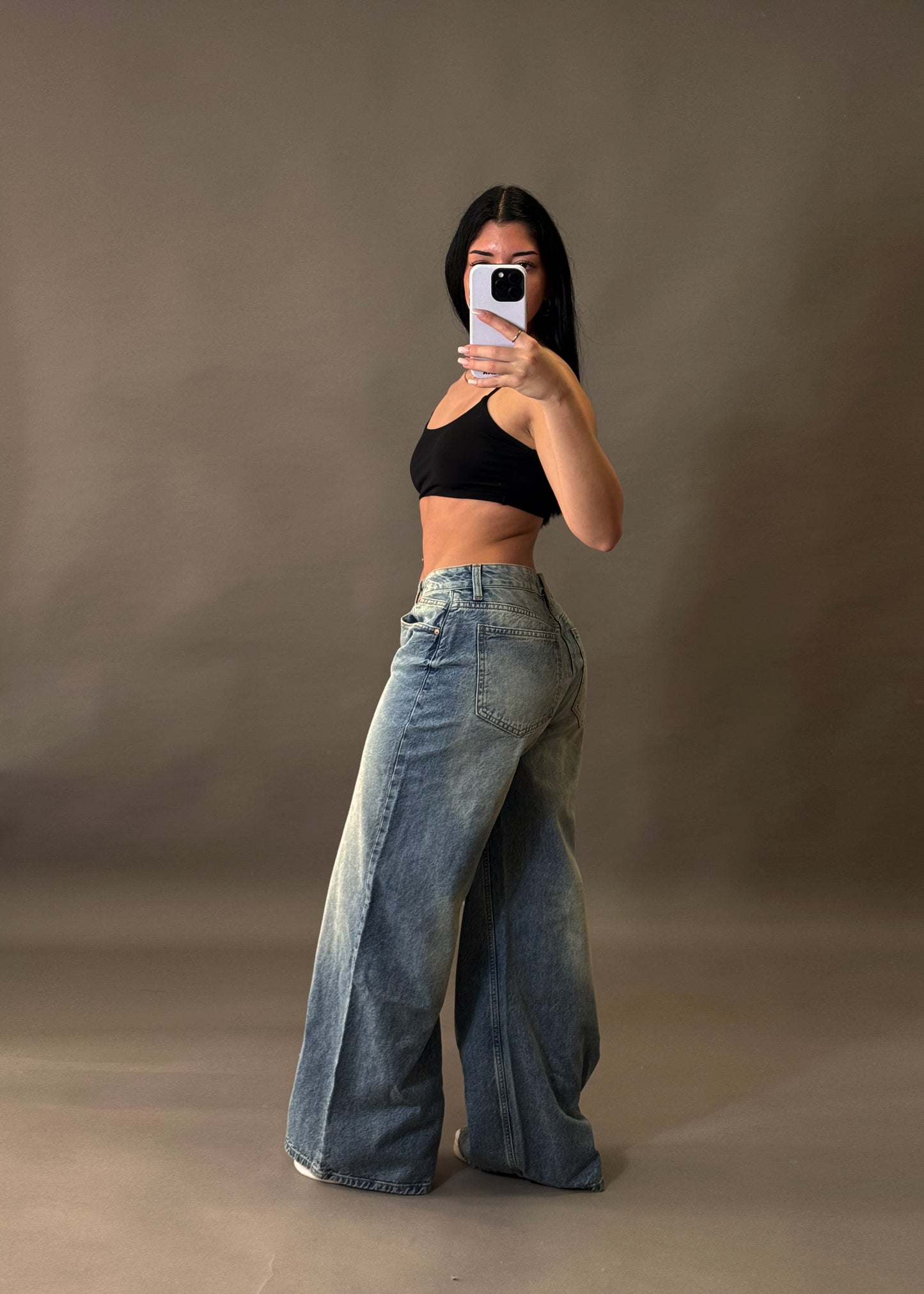BERSHKA WIDE LEG JEANS