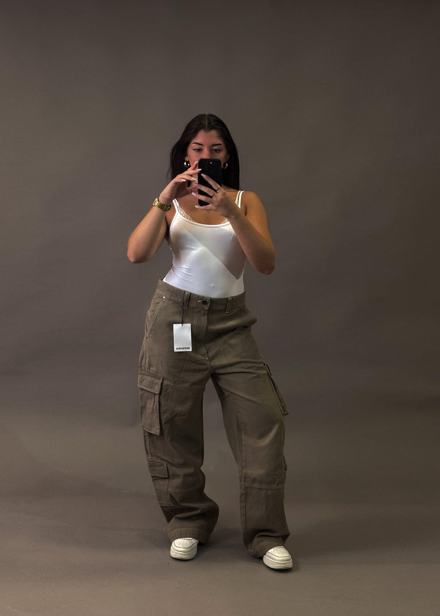 BERSHKA CARGO JEANS