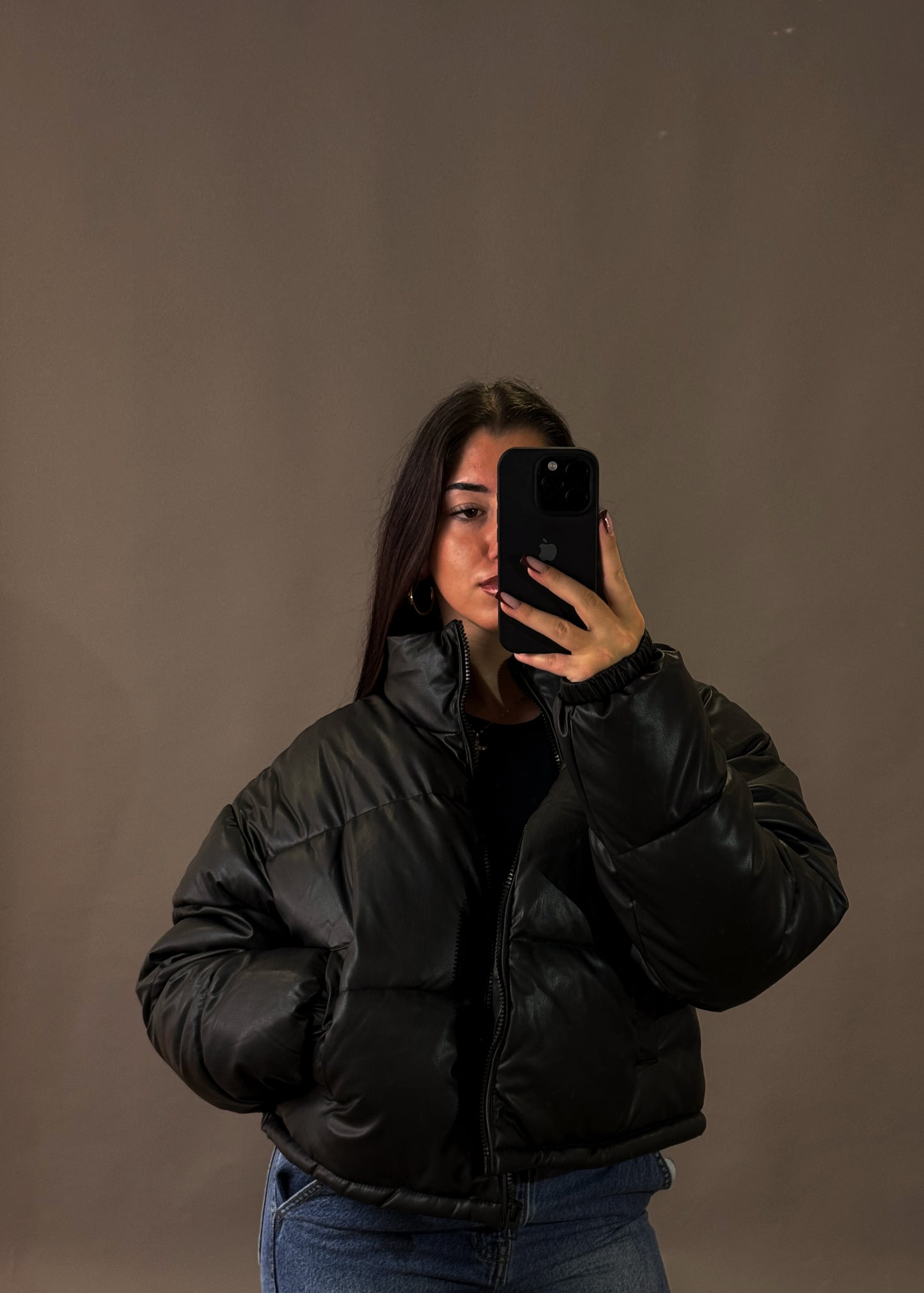 JENNIFER GLOSSY PUFFER JACKET