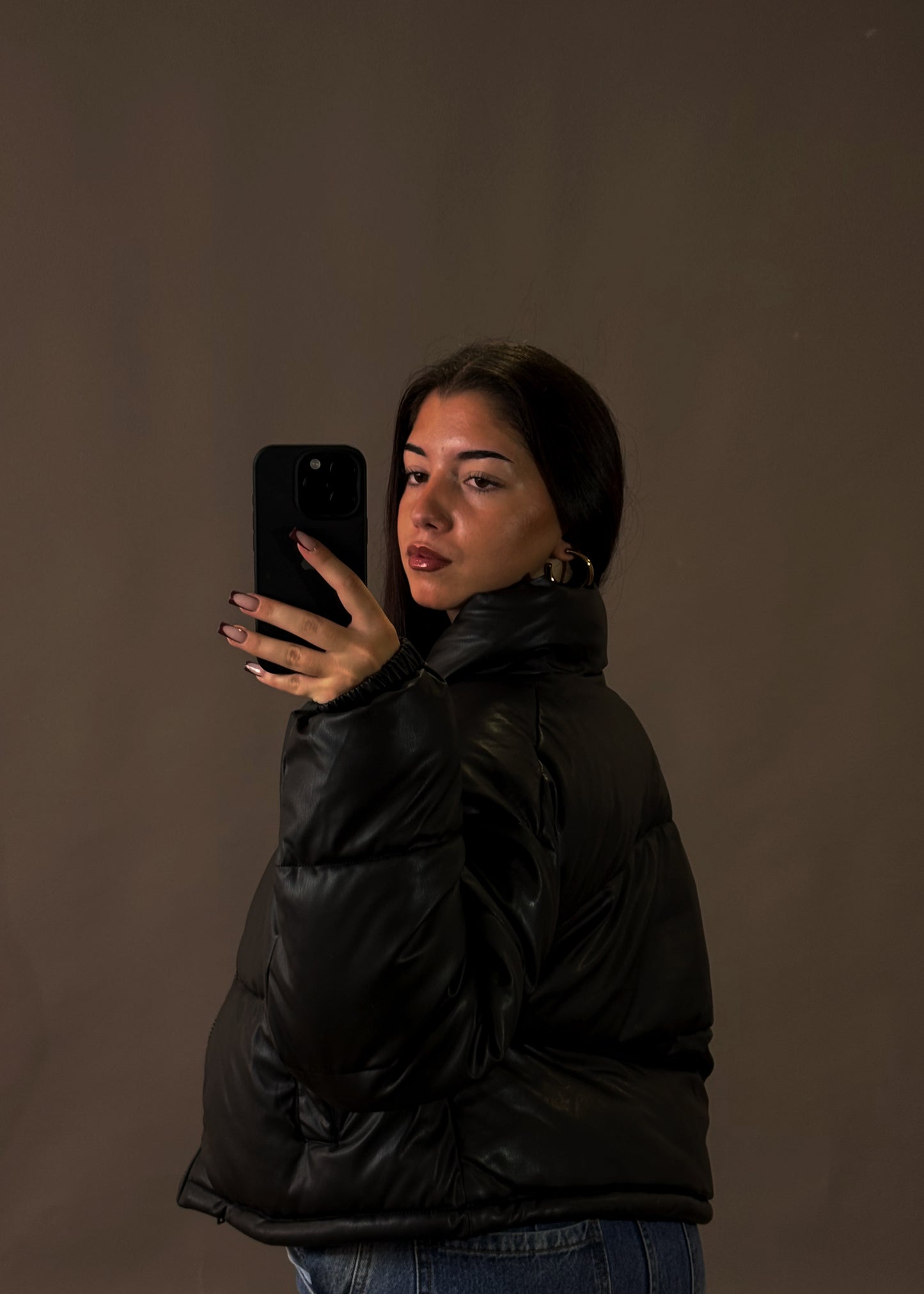 JENNIFER GLOSSY PUFFER JACKET