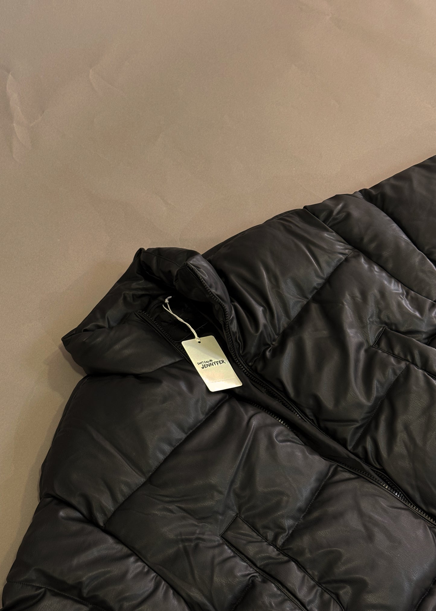 JENNIFER GLOSSY PUFFER JACKET