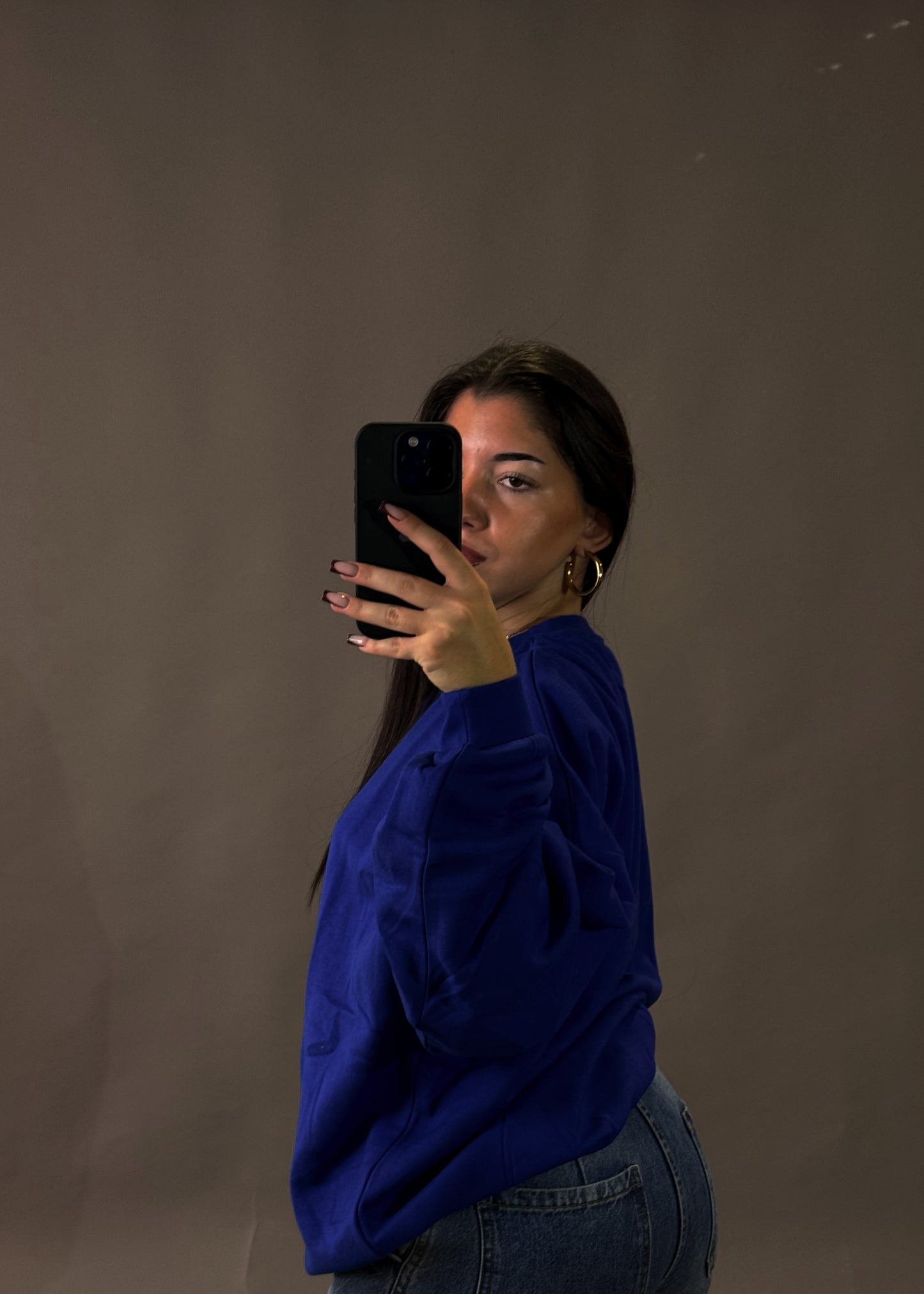 JENNIFER BLUE SWEATSHIRT