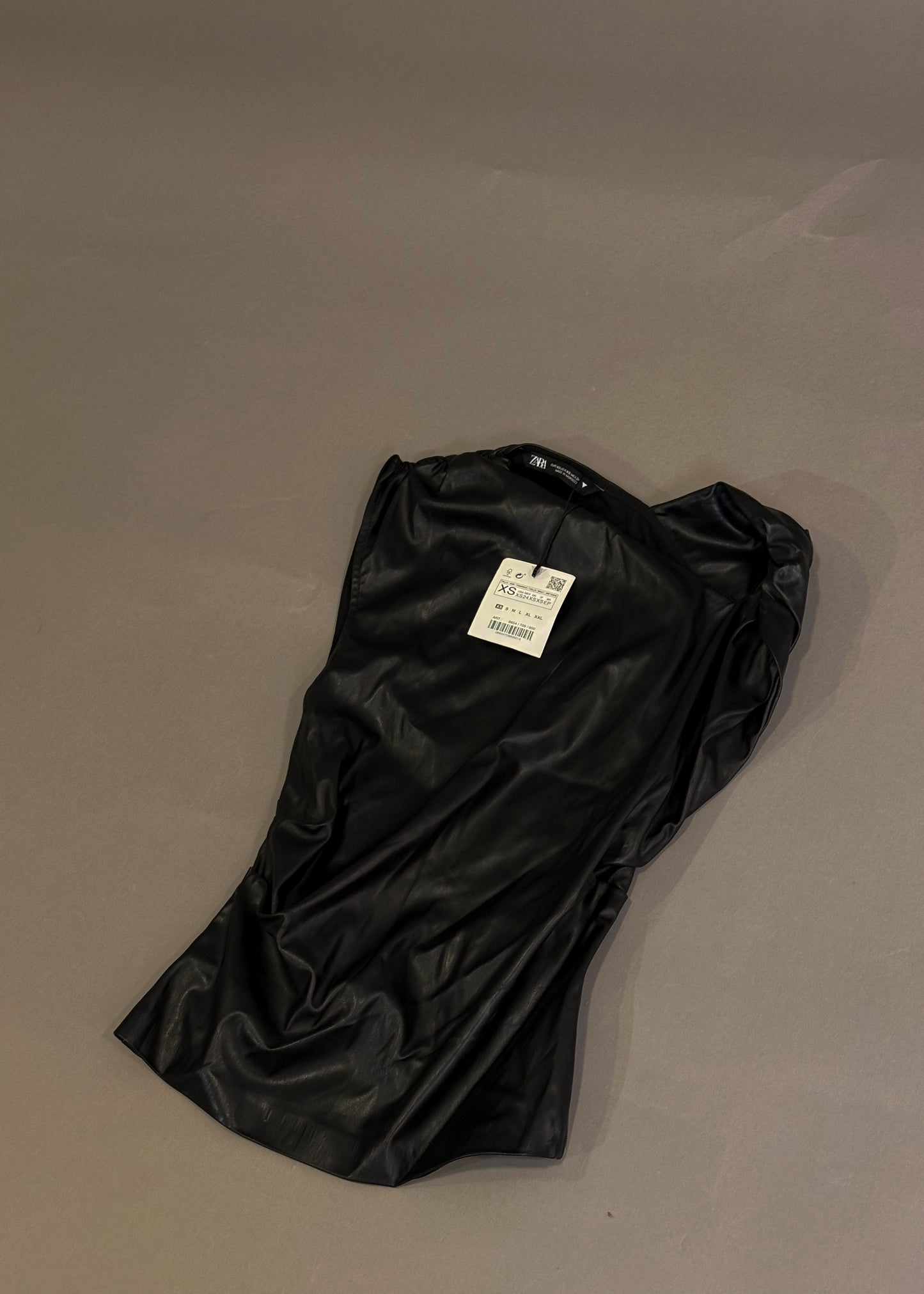 ZARA LEATHER TOP