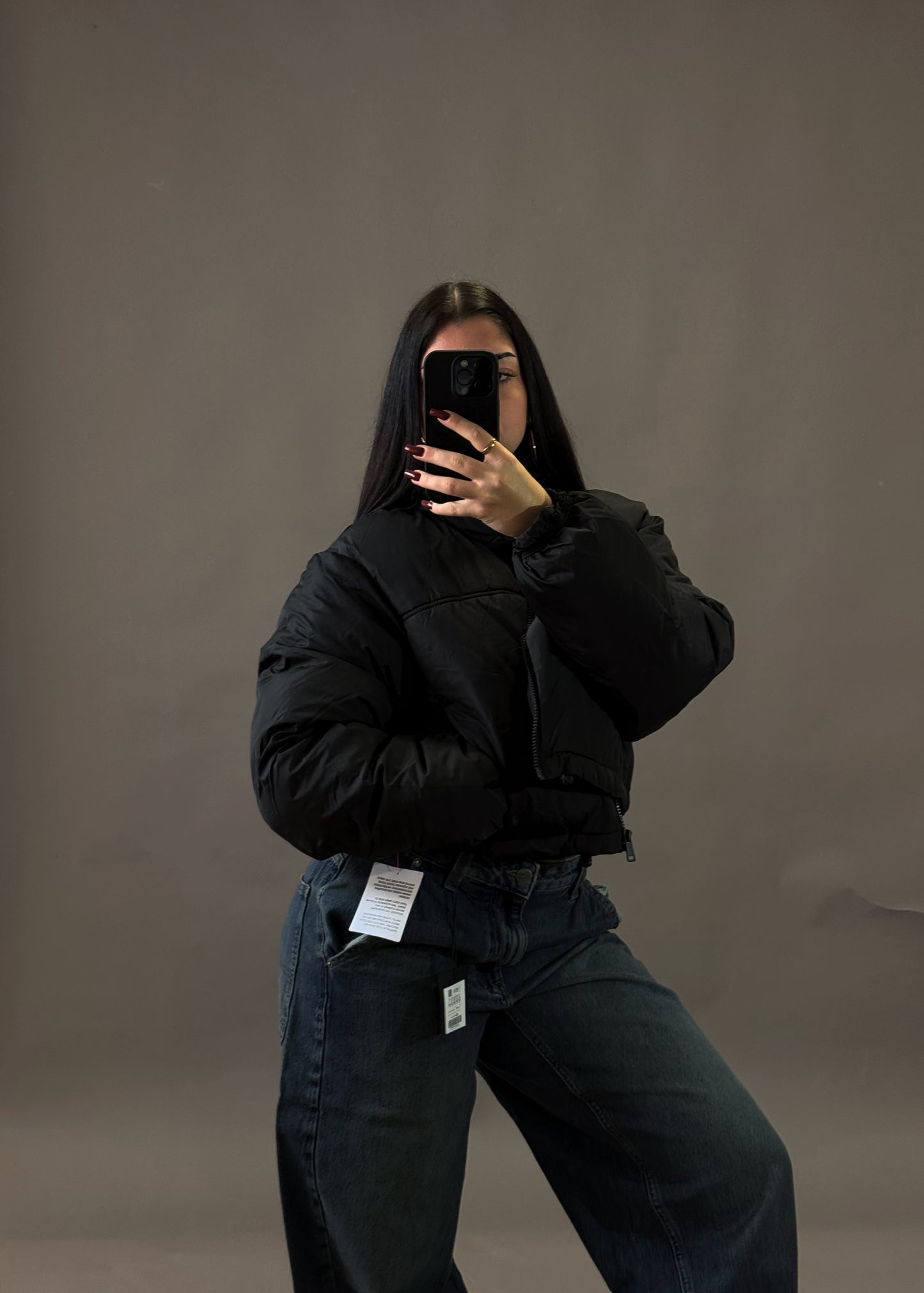 ASOS CROPPED PUFFER JACKET