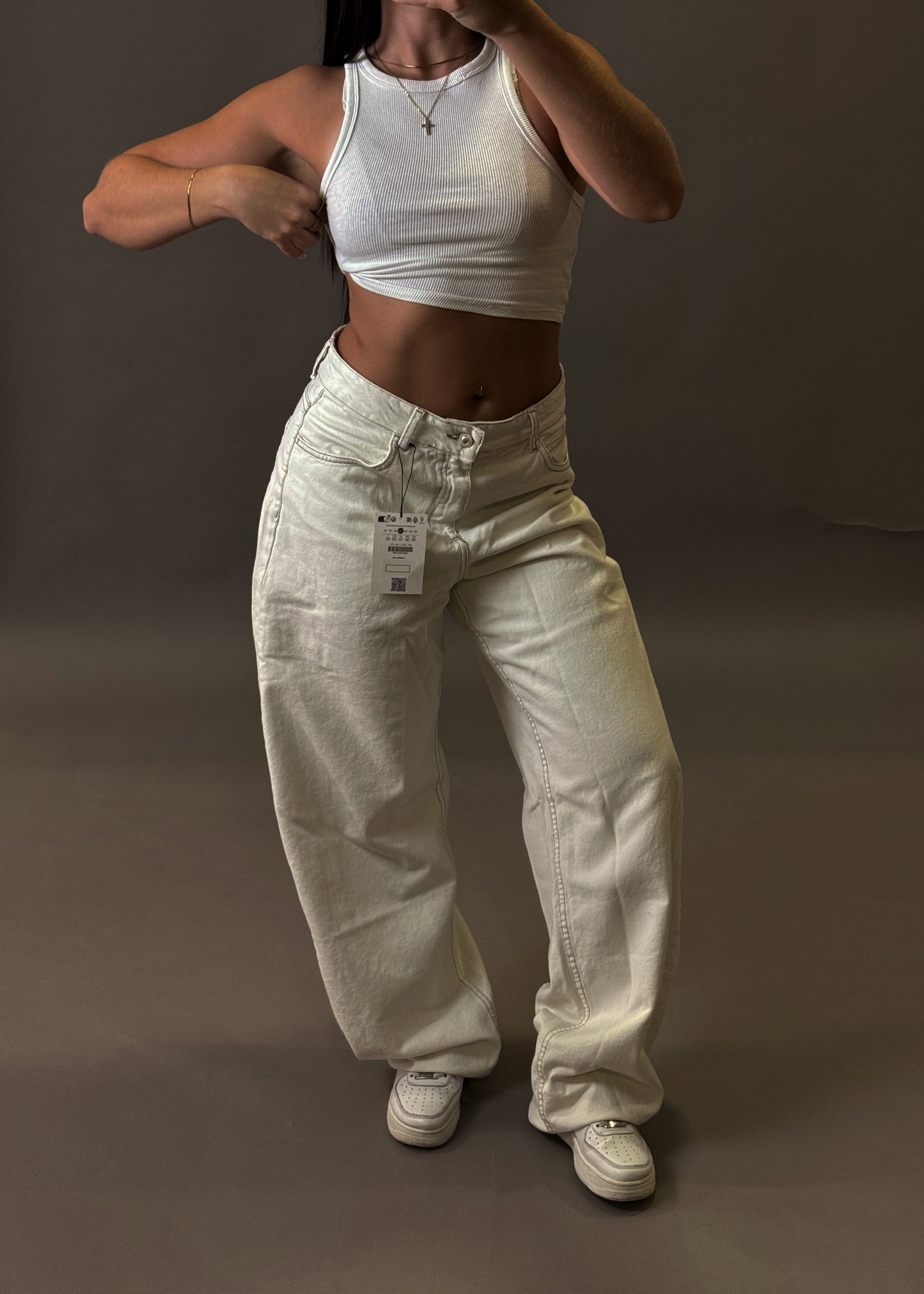 BERSHKA WIDE BALLON JEANS