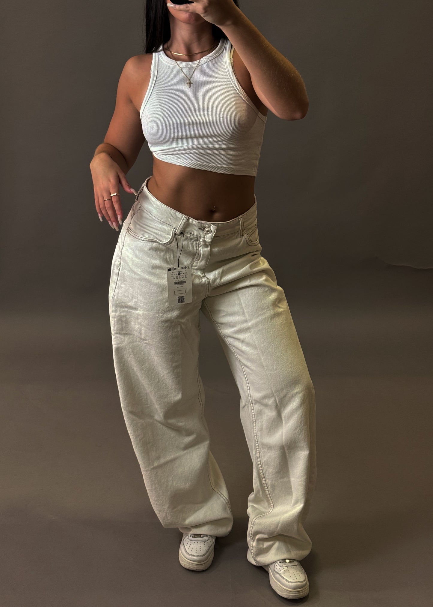 BERSHKA WIDE BALLON JEANS