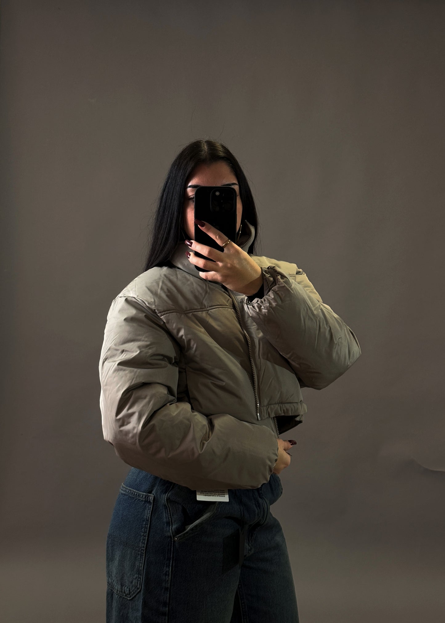 ASOS CROPPED PUFFER JACKET