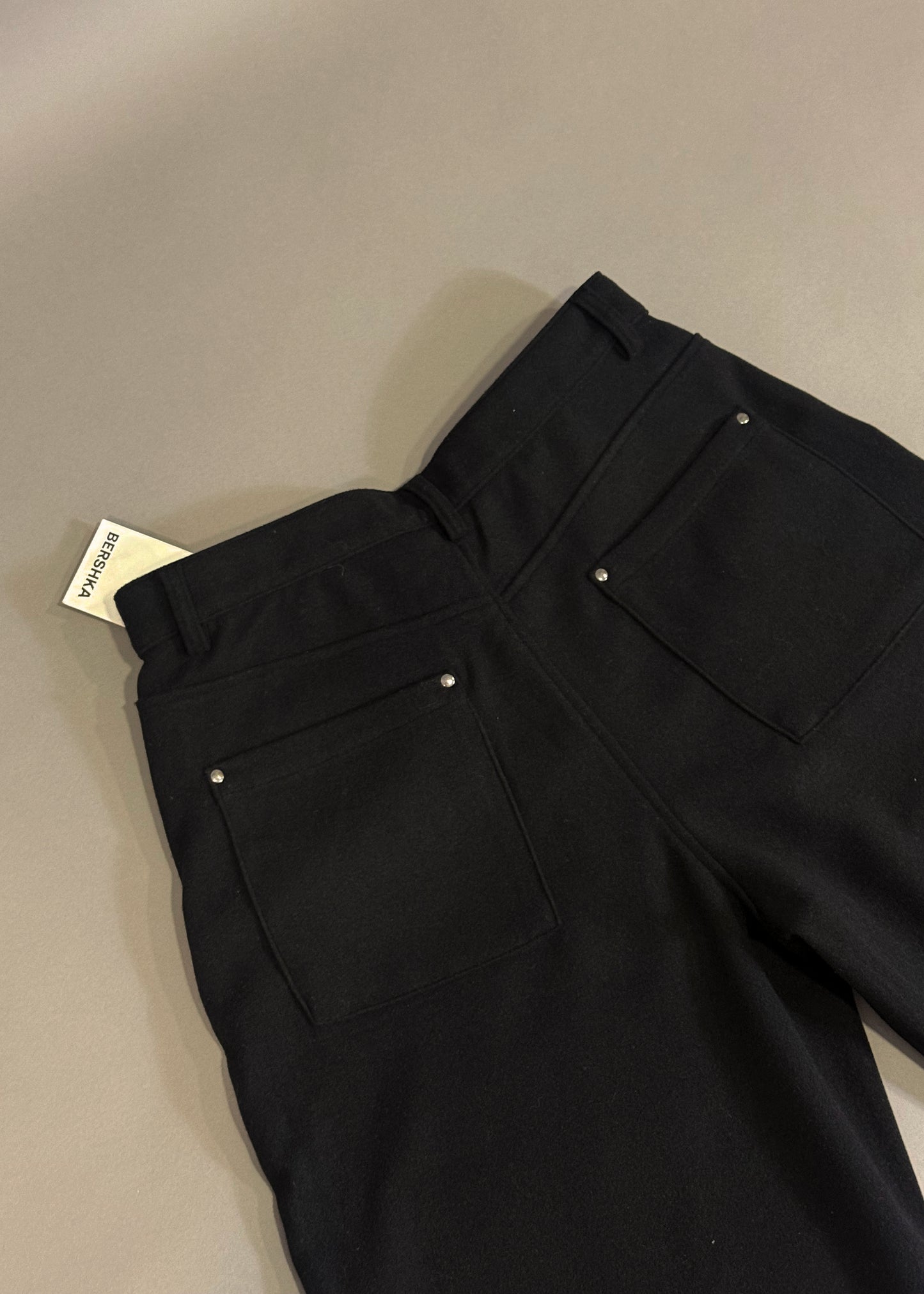 BERSHKA FLANNEL TROUSERS