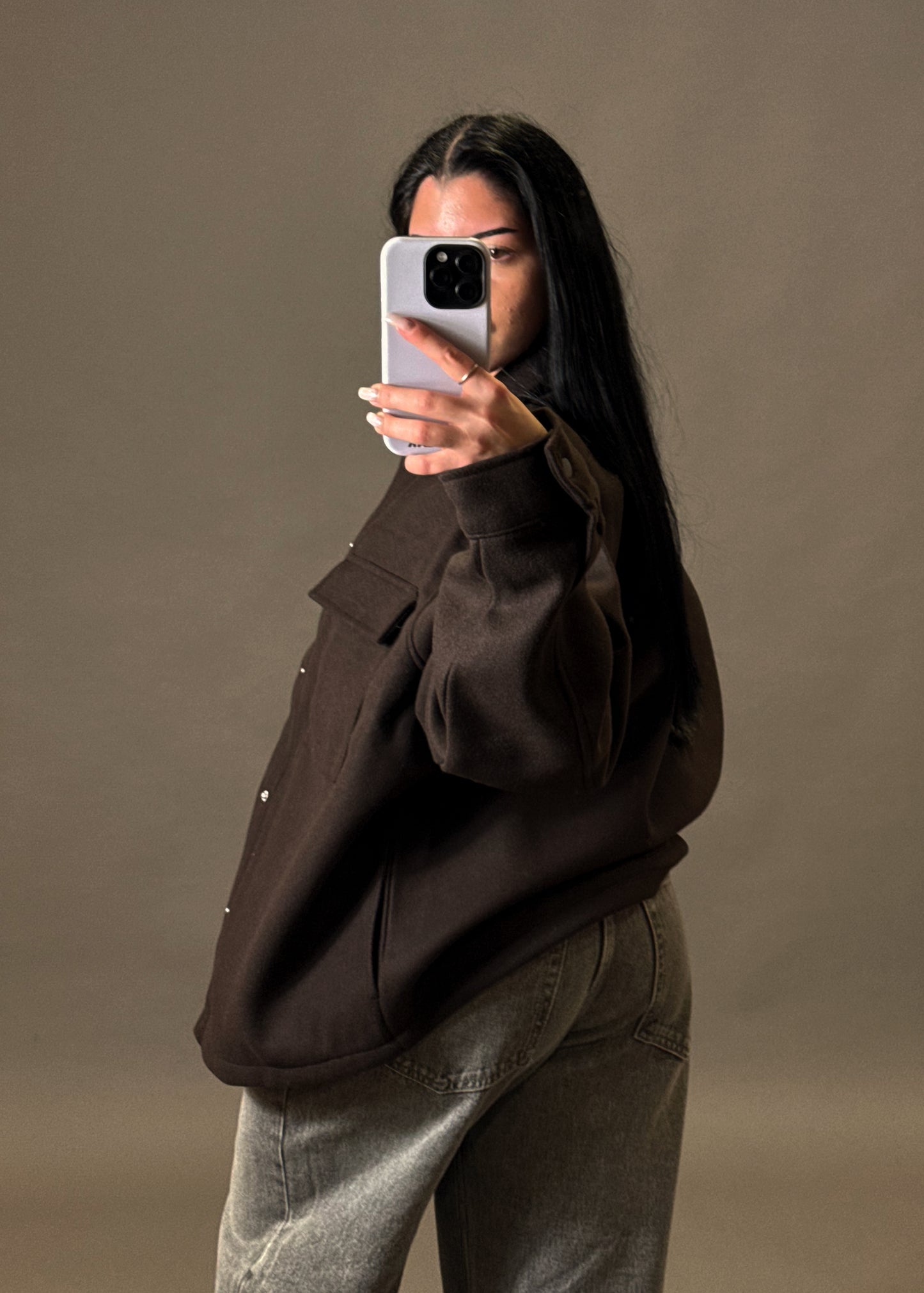 PULL&BEAR OVERSIZED SHIRT JACKET